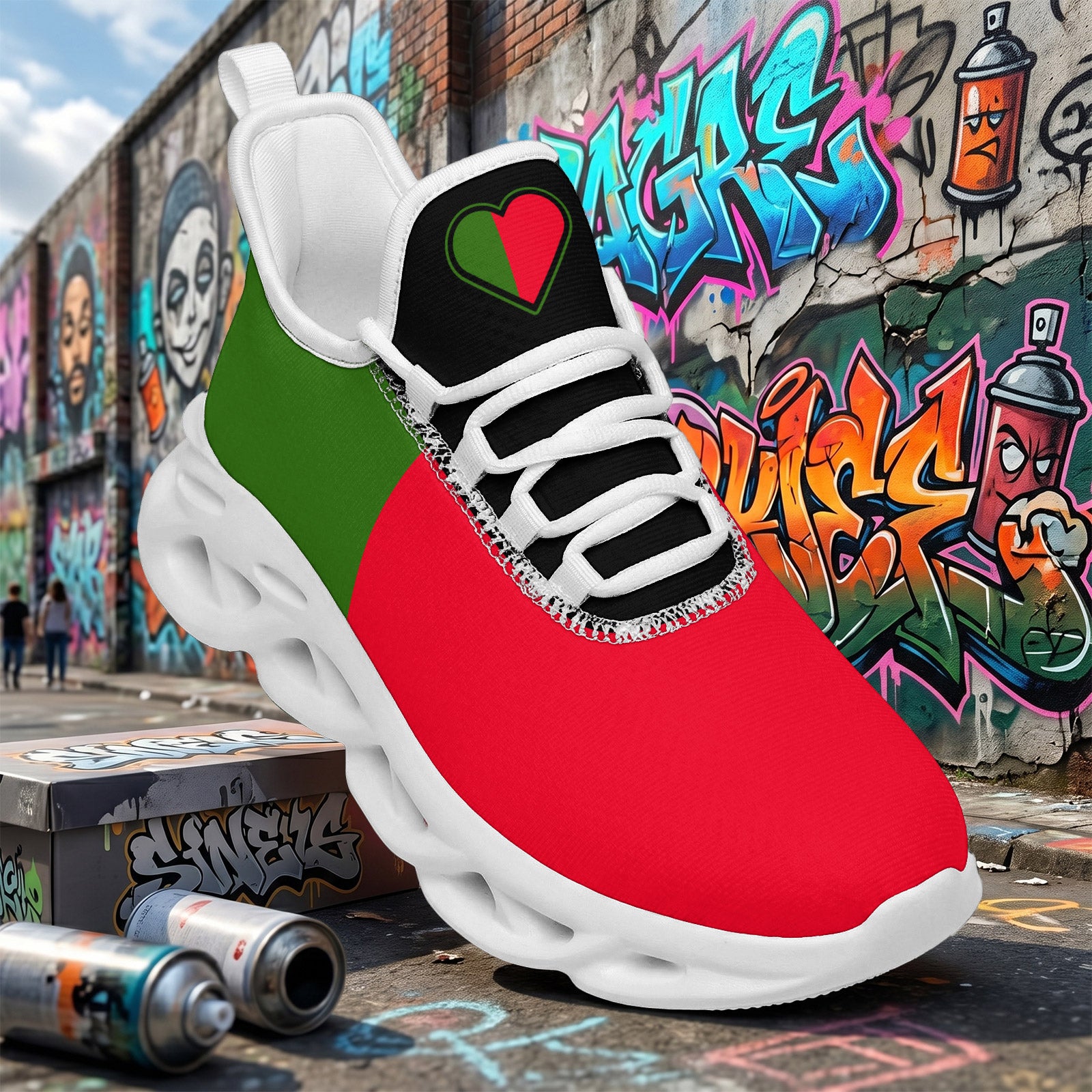 Custom 2026 World Cup Portugal Sneakers DIY Country Flag Running Shoes Lightweight Sport Shoes Gift for Football Fans Personalized Team Name and Logo FN003-F023101-11
