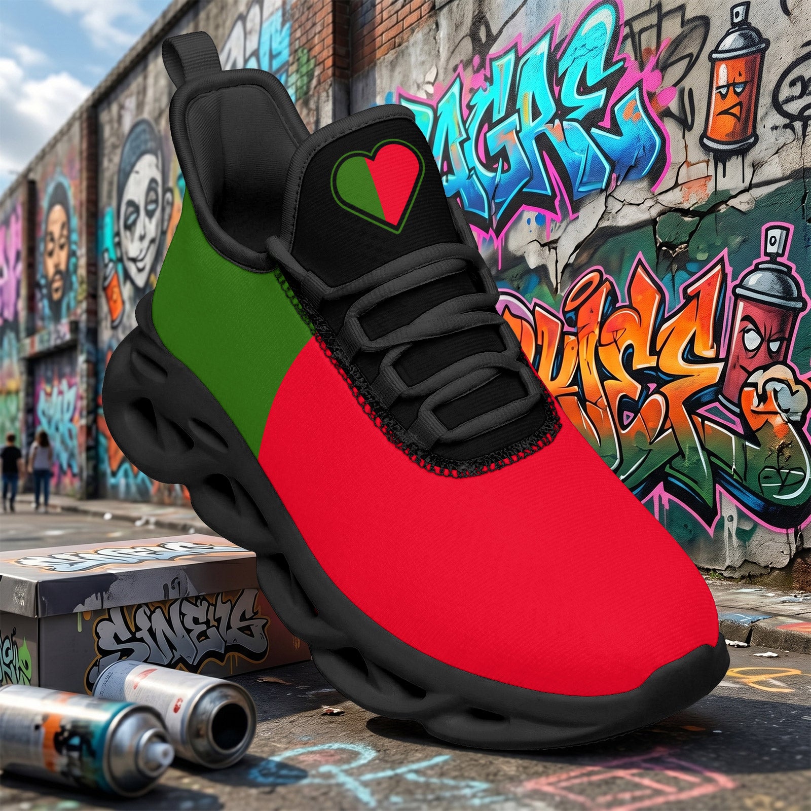 Custom 2026 World Cup Portugal Sneakers DIY Country Flag Running Shoes Lightweight Sport Shoes Gift for Football Fans Personalized Team Name and Logo FN003-F023101-11