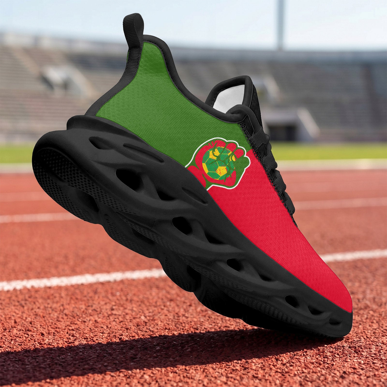 Custom 2026 World Cup Portugal Sneakers DIY Country Flag Running Shoes Lightweight Sport Shoes Gift for Football Fans Personalized Team Name and Logo FN003-F023101-12
