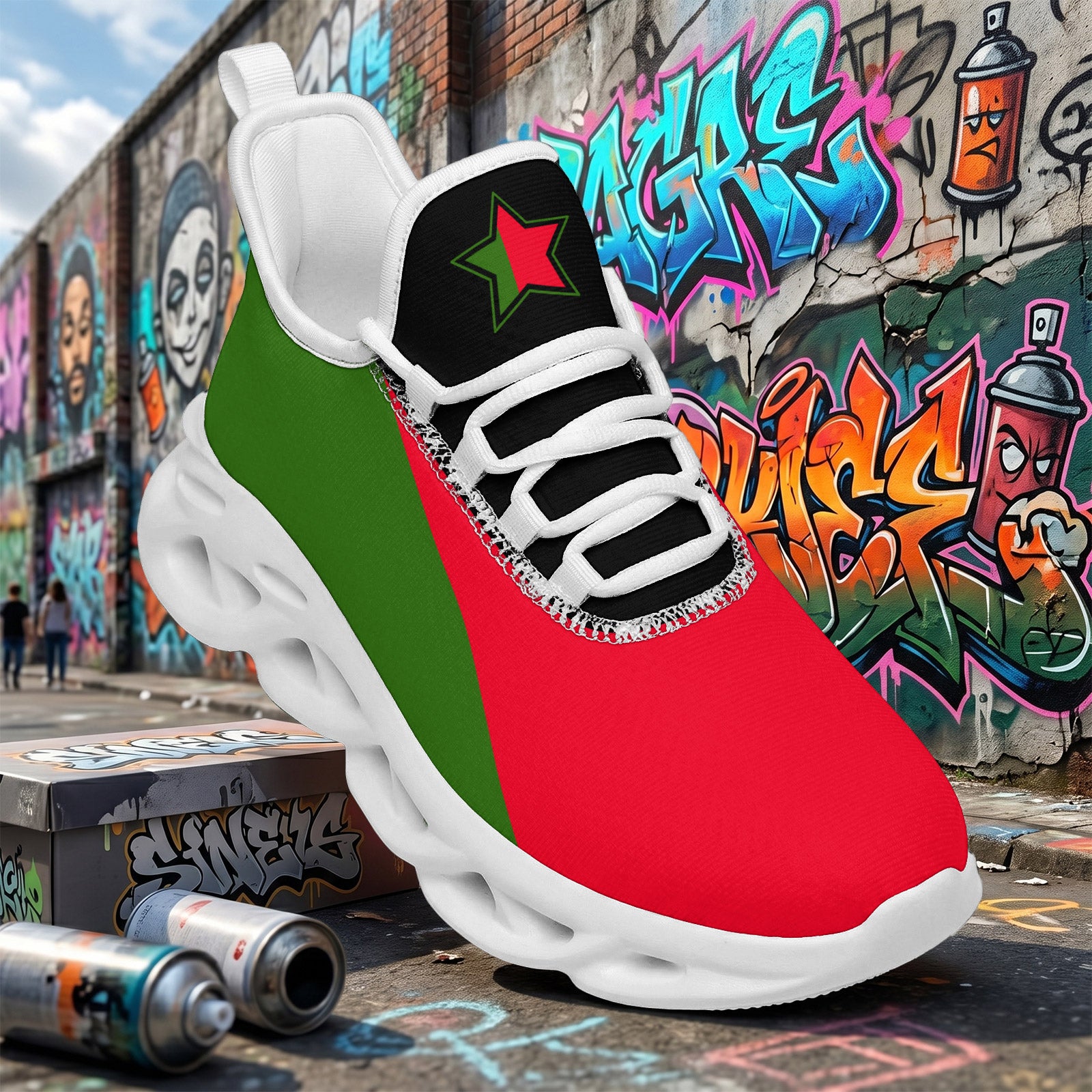 Custom 2026 World Cup Portugal Sneakers DIY Country Flag Running Shoes Lightweight Sport Shoes Gift for Football Fans Personalized Team Name and Logo FN003-F023101-13