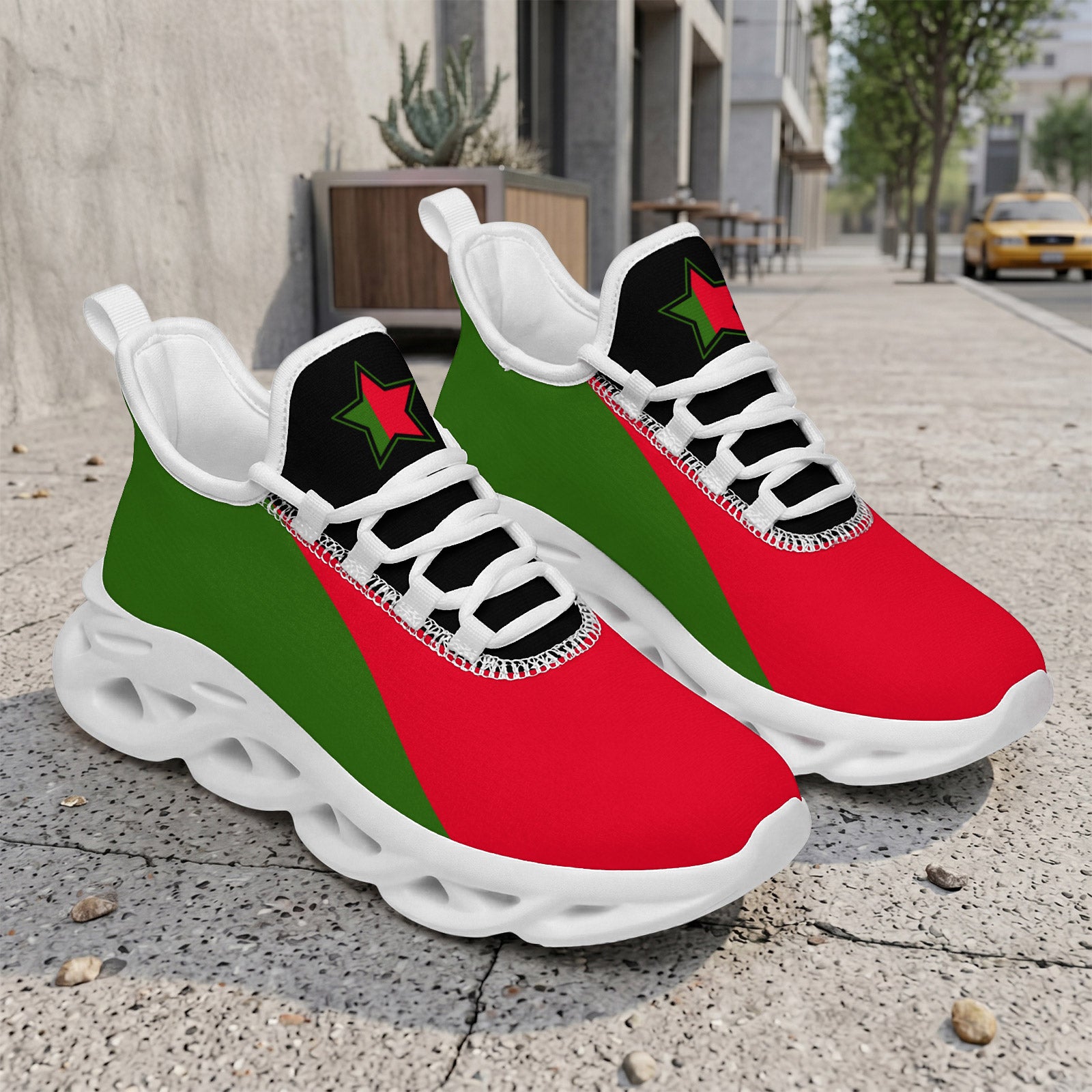 Custom 2026 World Cup Portugal Sneakers DIY Country Flag Running Shoes Lightweight Sport Shoes Gift for Football Fans Personalized Team Name and Logo FN003-F023101-13