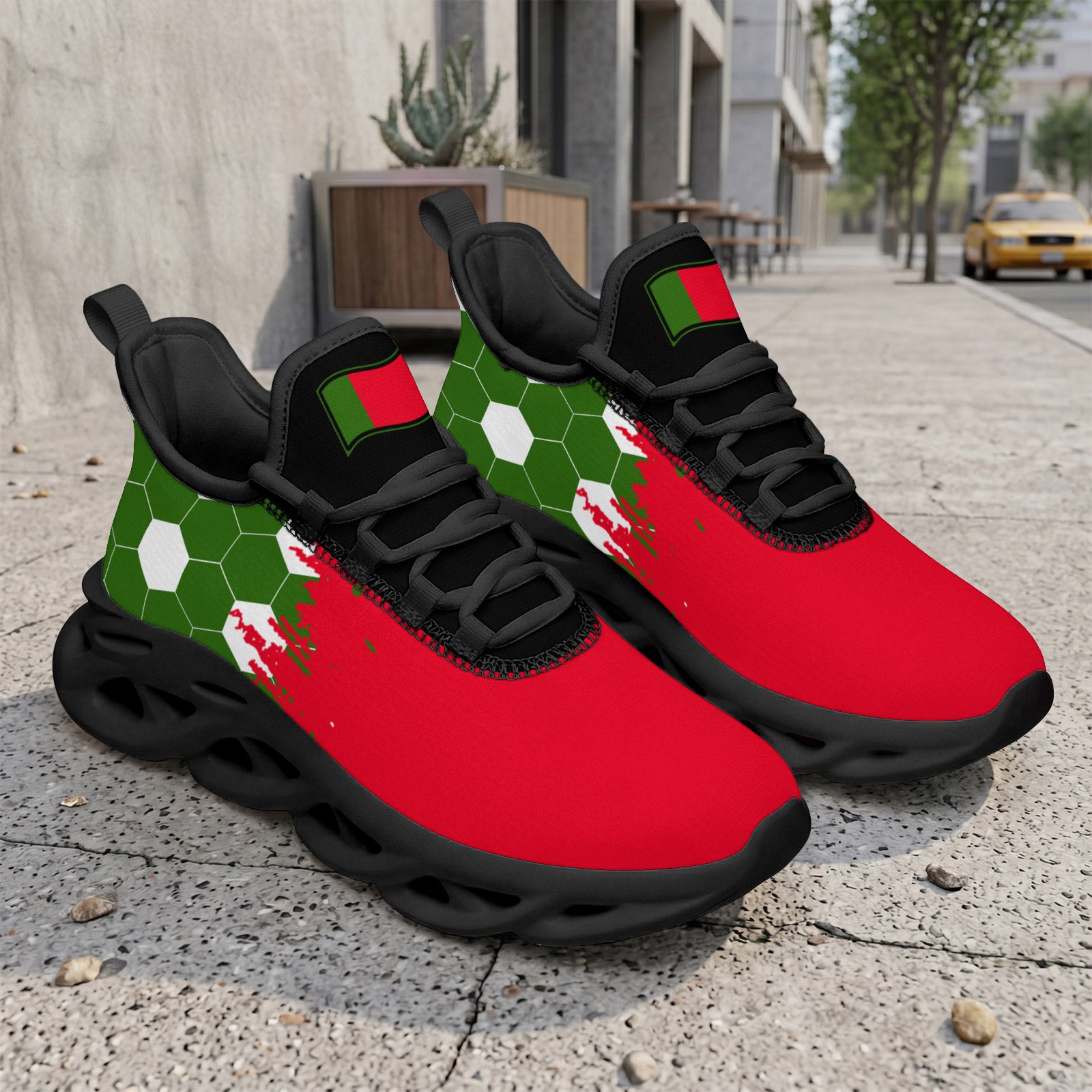Custom 2026 World Cup Portugal Sneakers DIY Country Flag Running Shoes Lightweight Sport Shoes Gift for Football Fans Personalized Team Name and Logo FN003-F023101-14