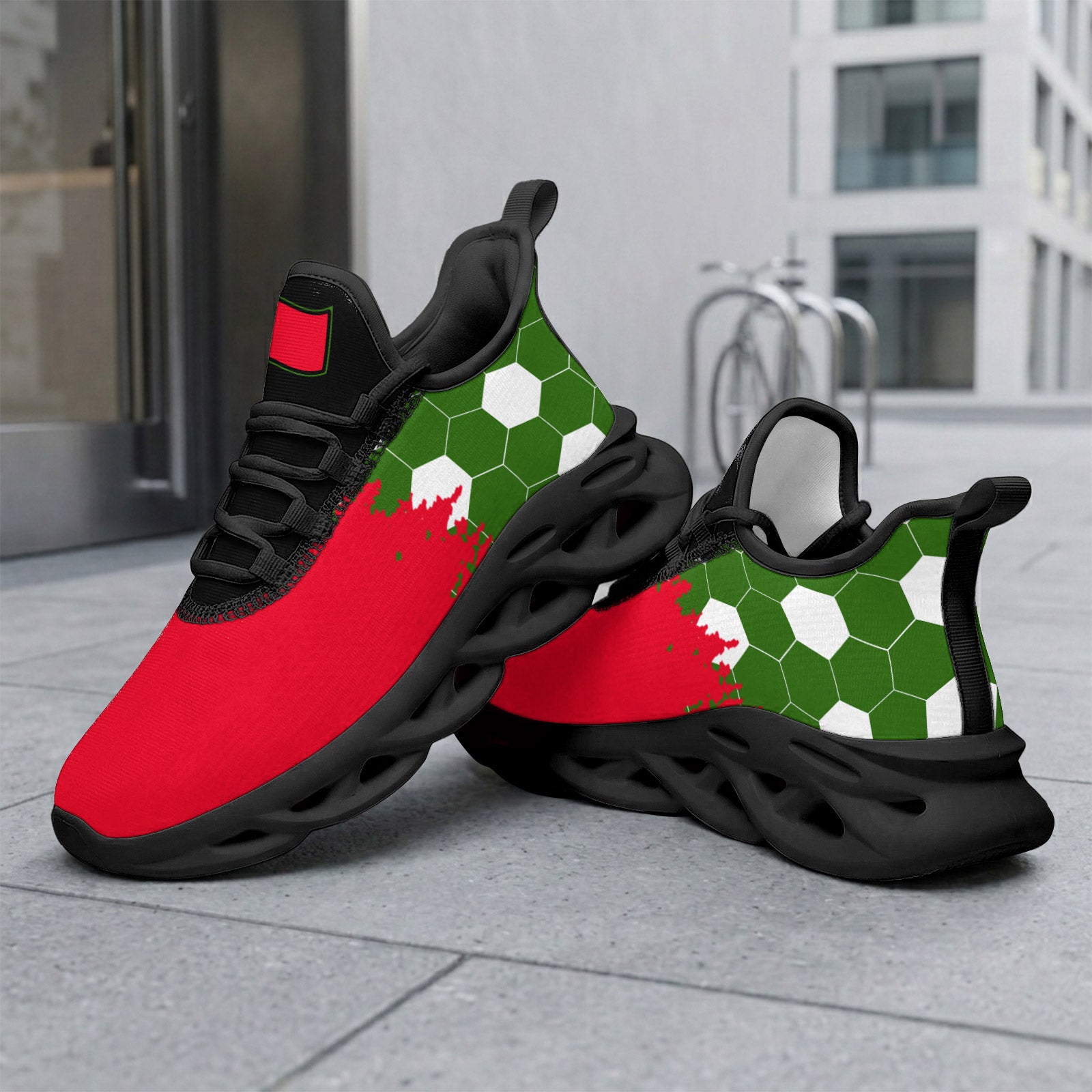 Custom 2026 World Cup Portugal Sneakers DIY Country Flag Running Shoes Lightweight Sport Shoes Gift for Football Fans Personalized Team Name and Logo FN003-F023101-14