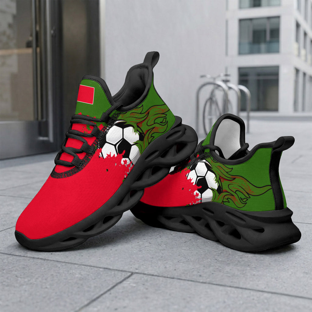 Custom 2026 World Cup Portugal Sneakers DIY Country Flag Running Shoes Lightweight Sport Shoes Gift for Football Fans Personalized Team Name and Logo FN003-F023101-15