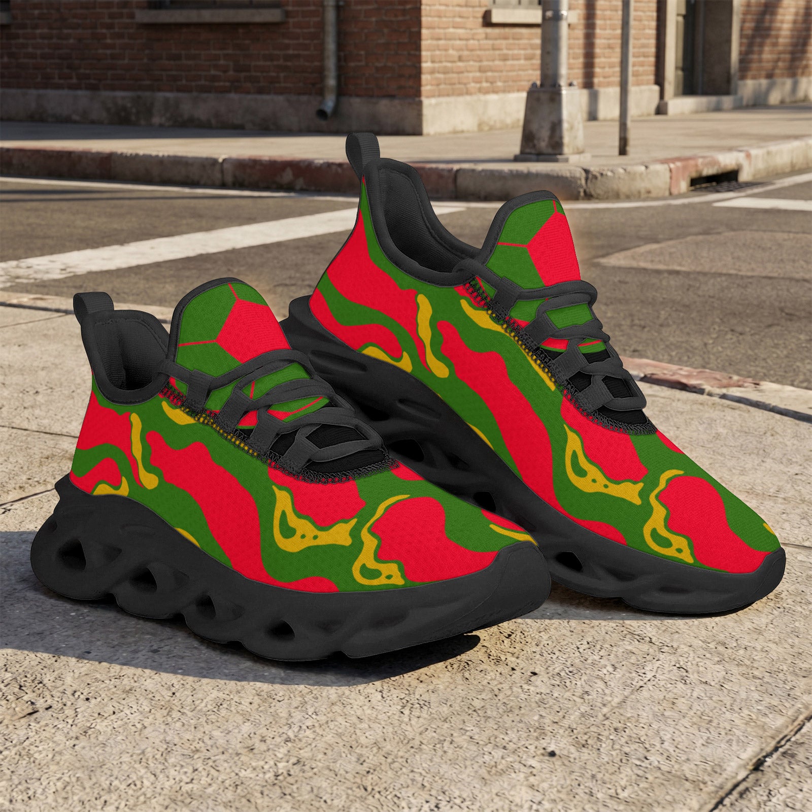 Custom 2026 World Cup Portugal Sneakers DIY Country Flag Running Shoes Lightweight Sport Shoes Gift for Football Fans Personalized Team Name and Logo FN003-F023101-16