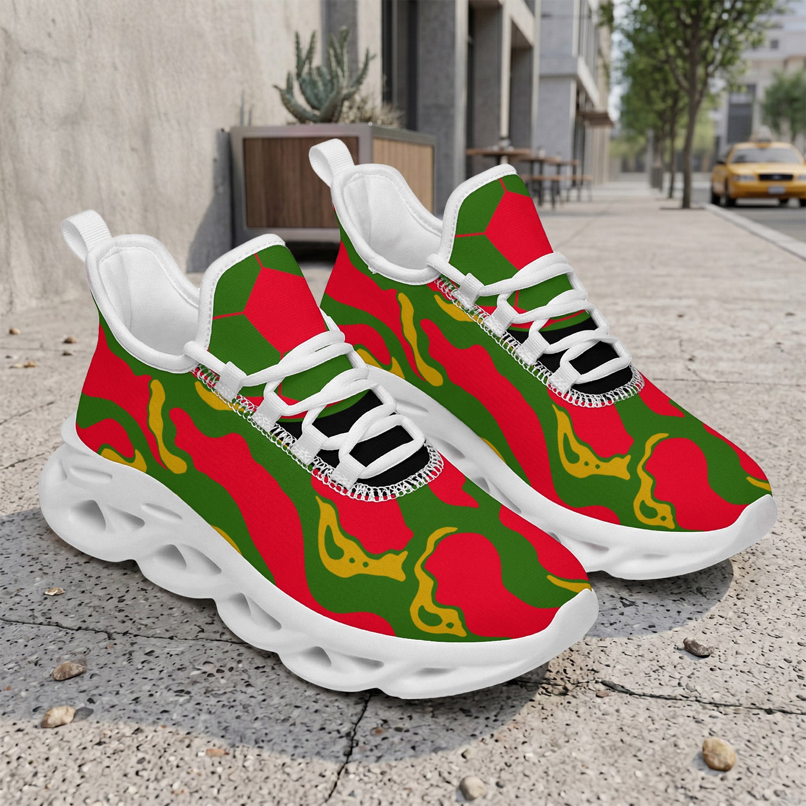 Custom 2026 World Cup Portugal Sneakers DIY Country Flag Running Shoes Lightweight Sport Shoes Gift for Football Fans Personalized Team Name and Logo FN003-F023101-16