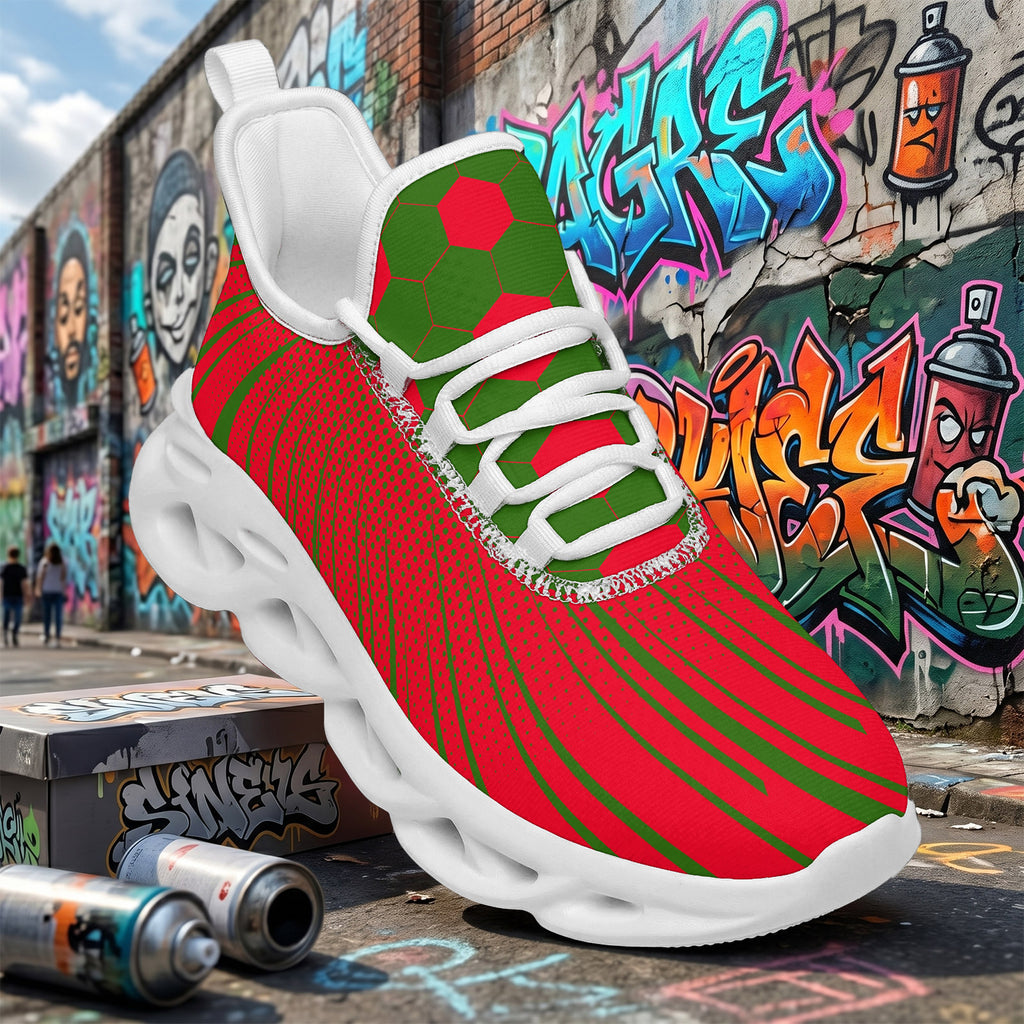 Custom 2026 World Cup Portugal Sneakers DIY Country Flag Running Shoes Lightweight Sport Shoes Gift for Football Fans Personalized Team Name and Logo FN003-F023101-17