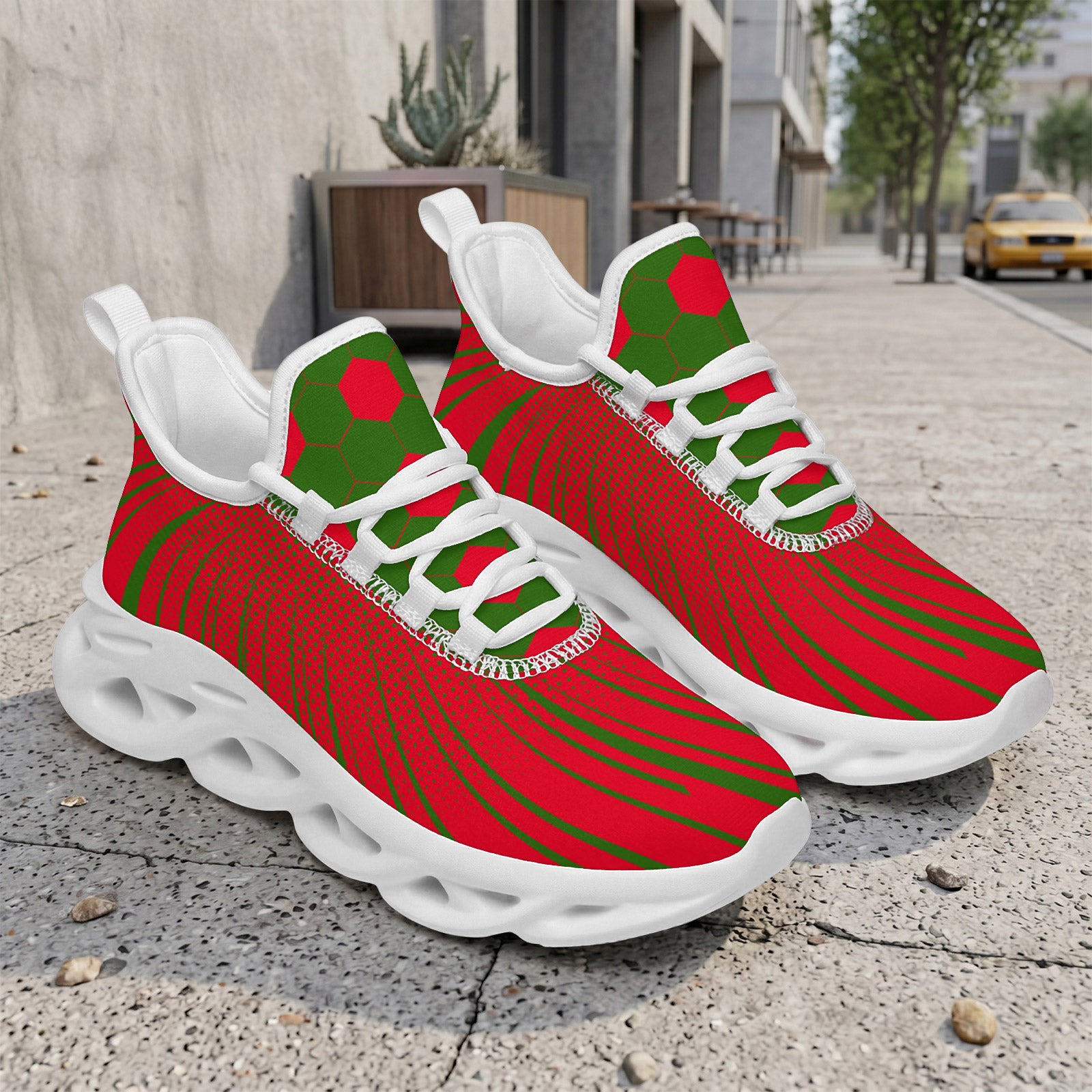 Custom 2026 World Cup Portugal Sneakers DIY Country Flag Running Shoes Lightweight Sport Shoes Gift for Football Fans Personalized Team Name and Logo FN003-F023101-17