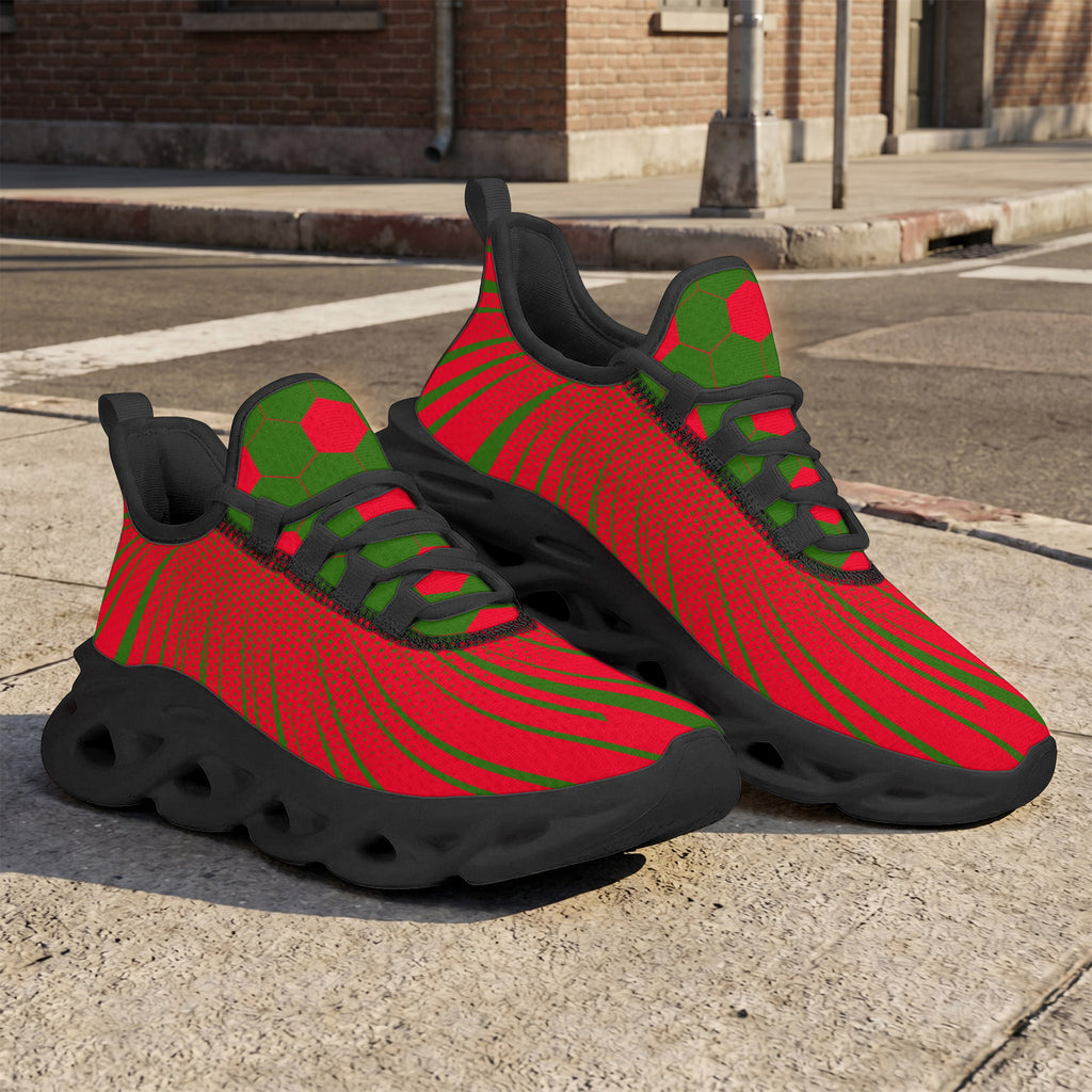 Custom Portugal 2026 World Cup High Quality Soccer Stadium Version Jersey Sneakers Sports Shoes and Hat Combo Offer Personalized Team Name and Logo ZH-F028104-7