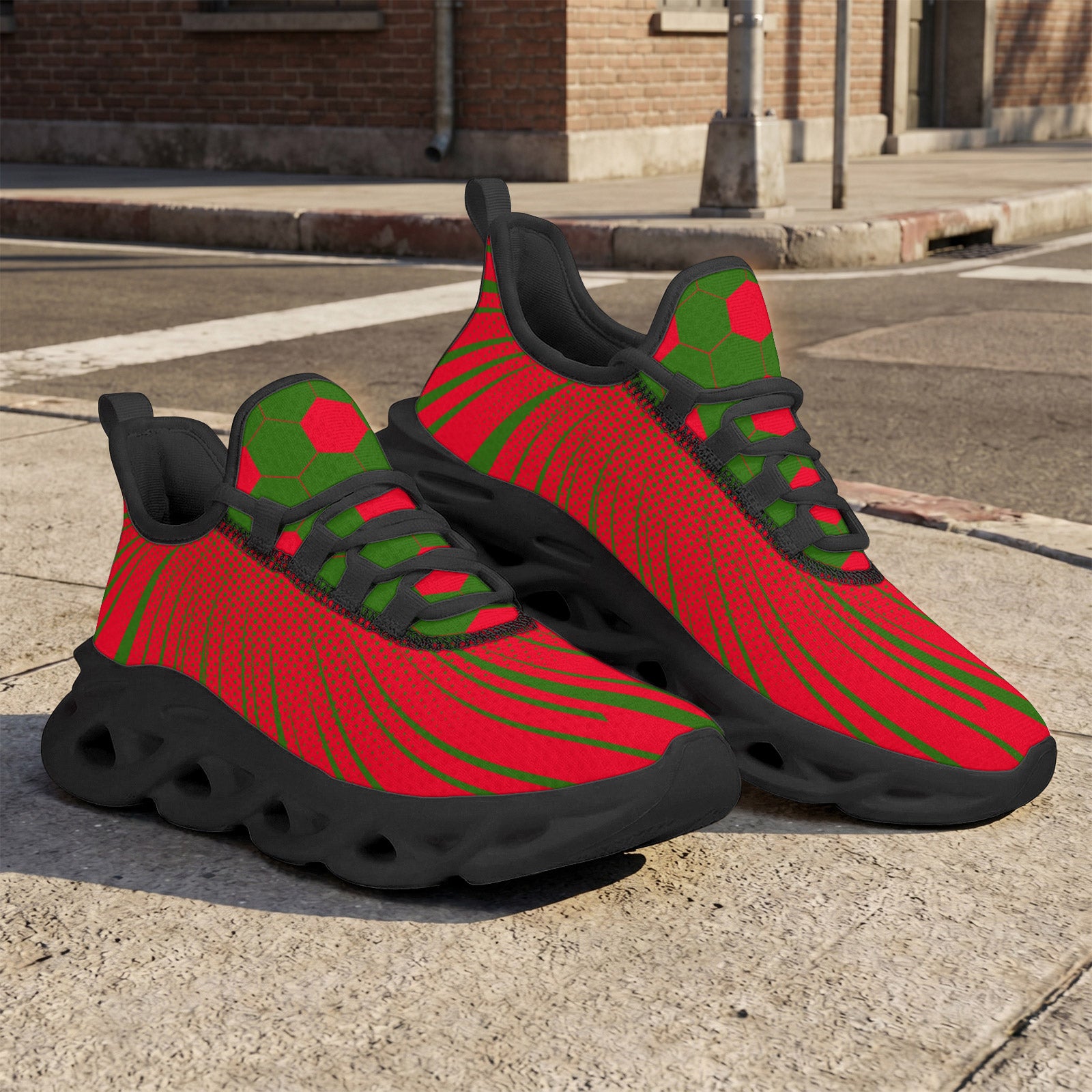 Custom Portugal 2026 World Cup High Quality Soccer Stadium Version Jersey Sneakers Sports Shoes and Hat Combo Offer Personalized Team Name and Logo ZH-F028104-7