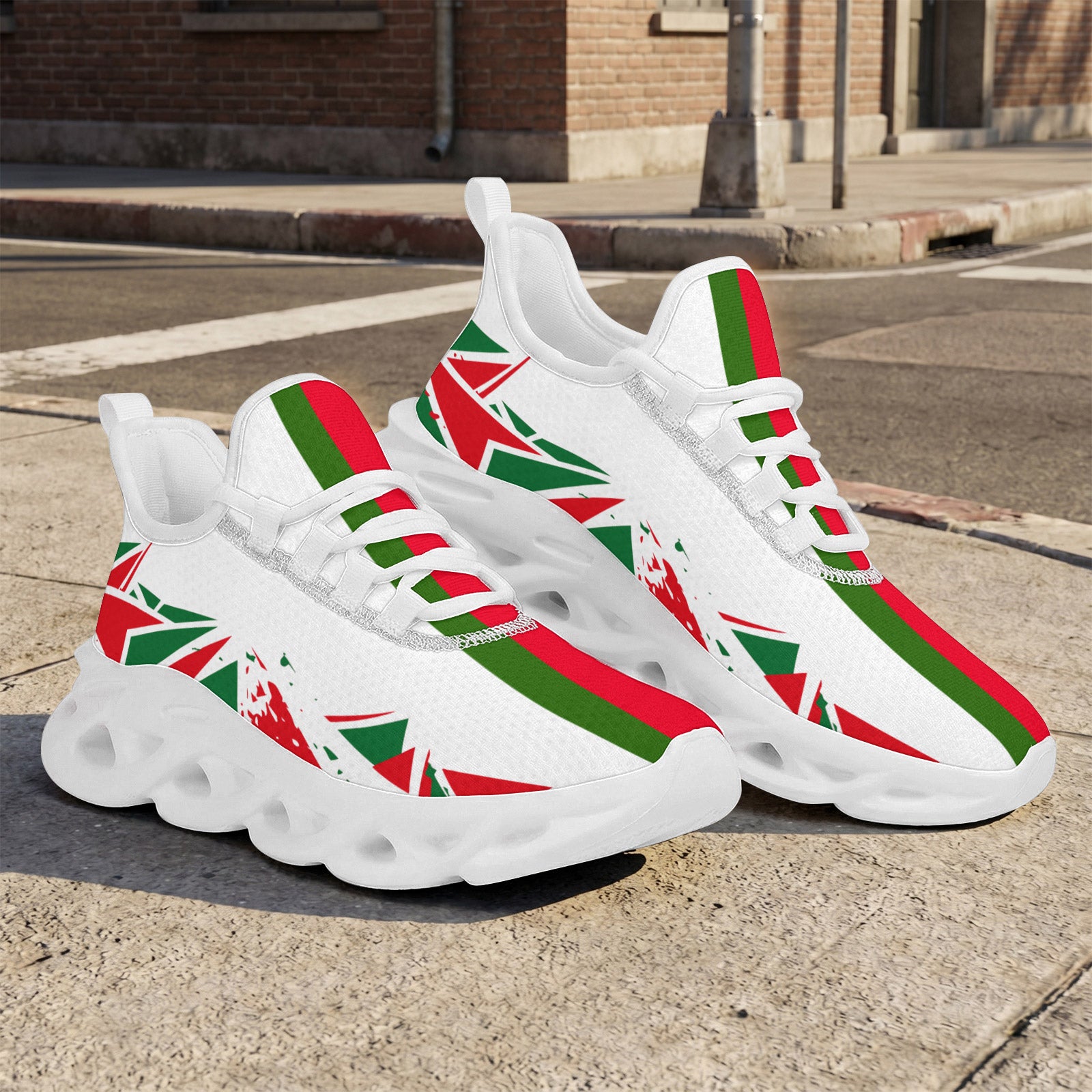 Custom 2026 World Cup Portugal Sneakers DIY Country Flag Running Shoes Lightweight Sport Shoes Gift for Football Fans Personalized Team Name and Logo FN003-F023101-18