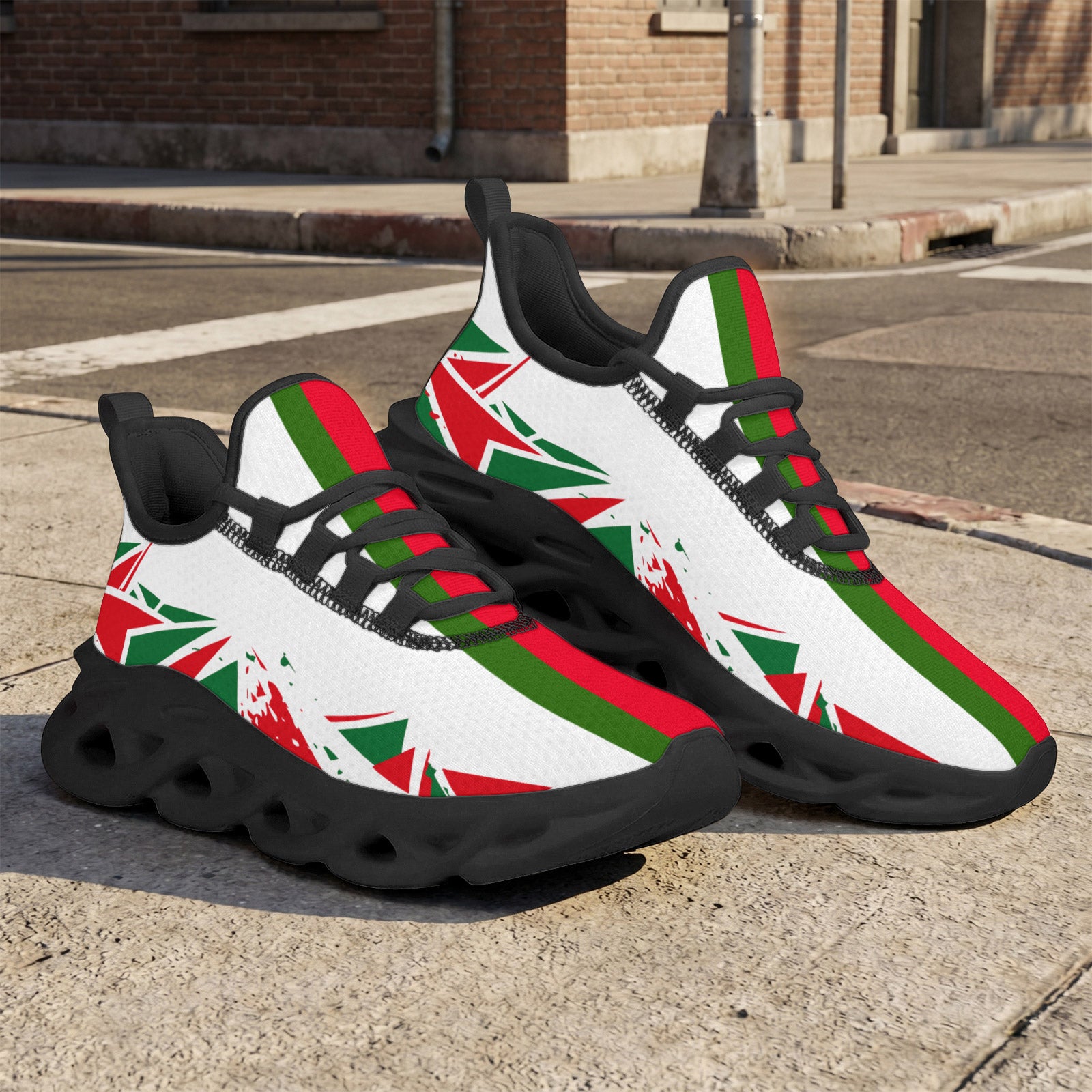 Custom 2026 World Cup Portugal Sneakers DIY Country Flag Running Shoes Lightweight Sport Shoes Gift for Football Fans Personalized Team Name and Logo FN003-F023101-18