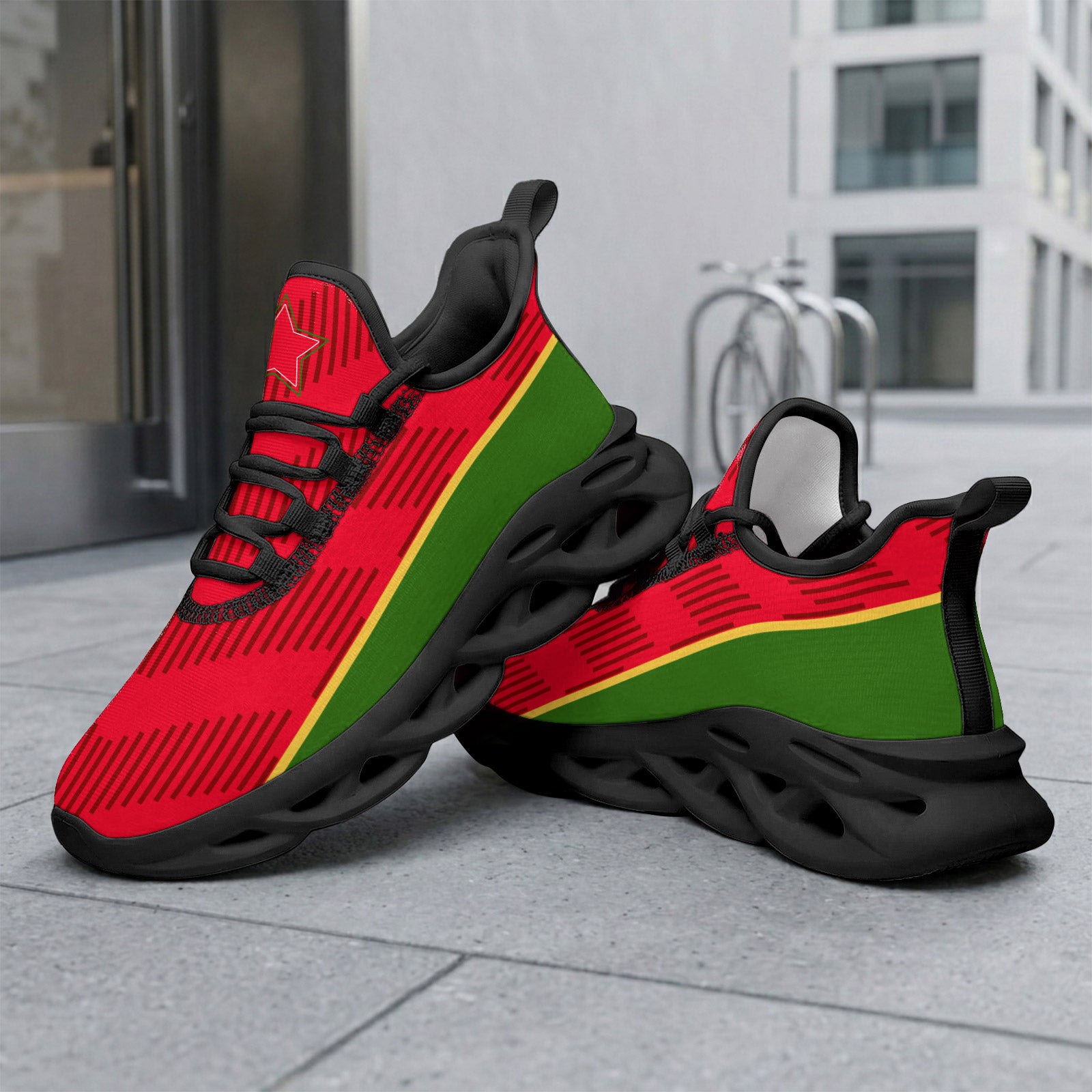Custom 2026 World Cup Portugal Sneakers DIY Country Flag Running Shoes Lightweight Sport Shoes Gift for Football Fans Personalized Team Name and Logo FN003-F023101-19