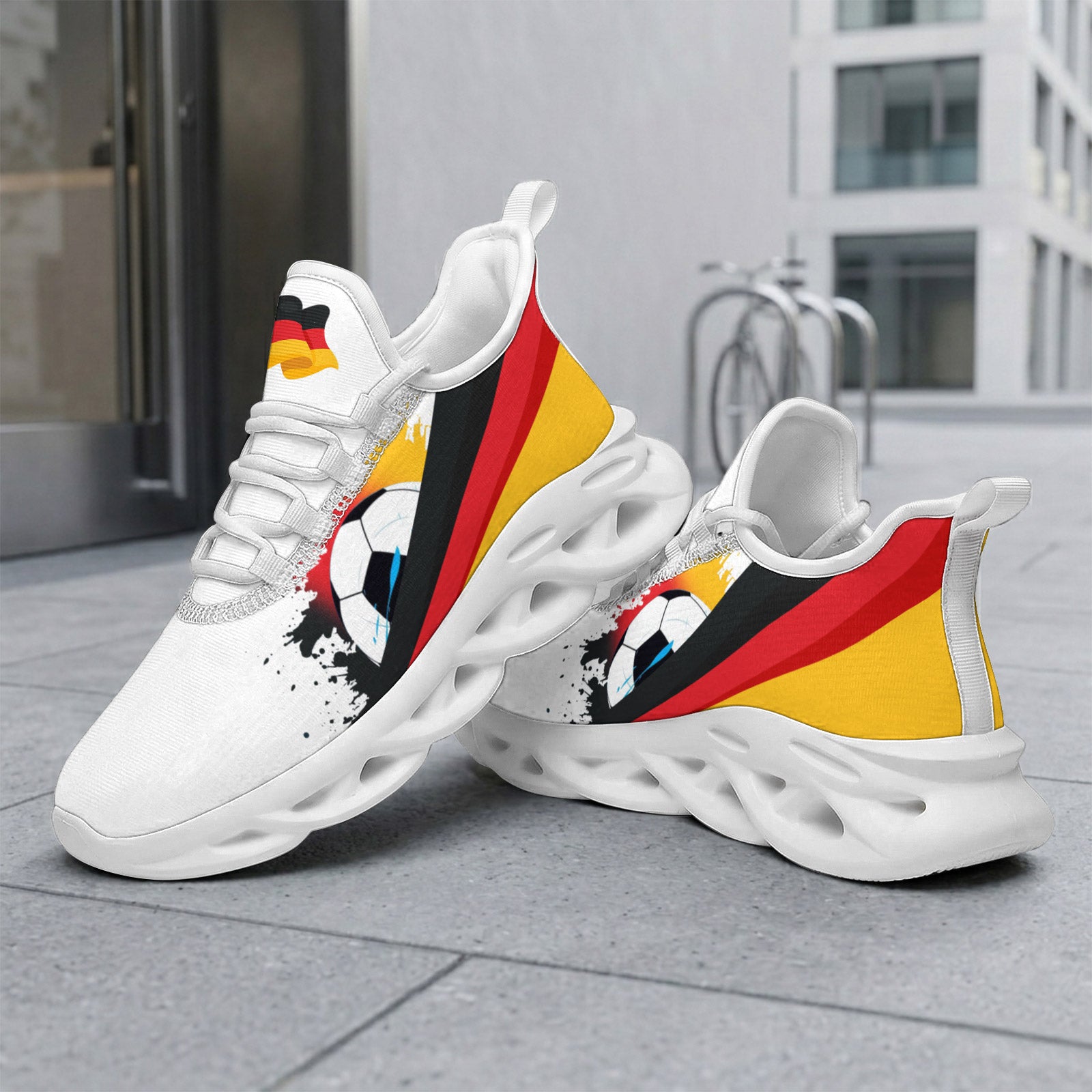 Custom 2026 World Cup Germany Sneakers DIY Country Flag Running Shoes Lightweight Sport Shoes Gift for Football Fans Personalized Team Name and Logo FN003-F023101-1