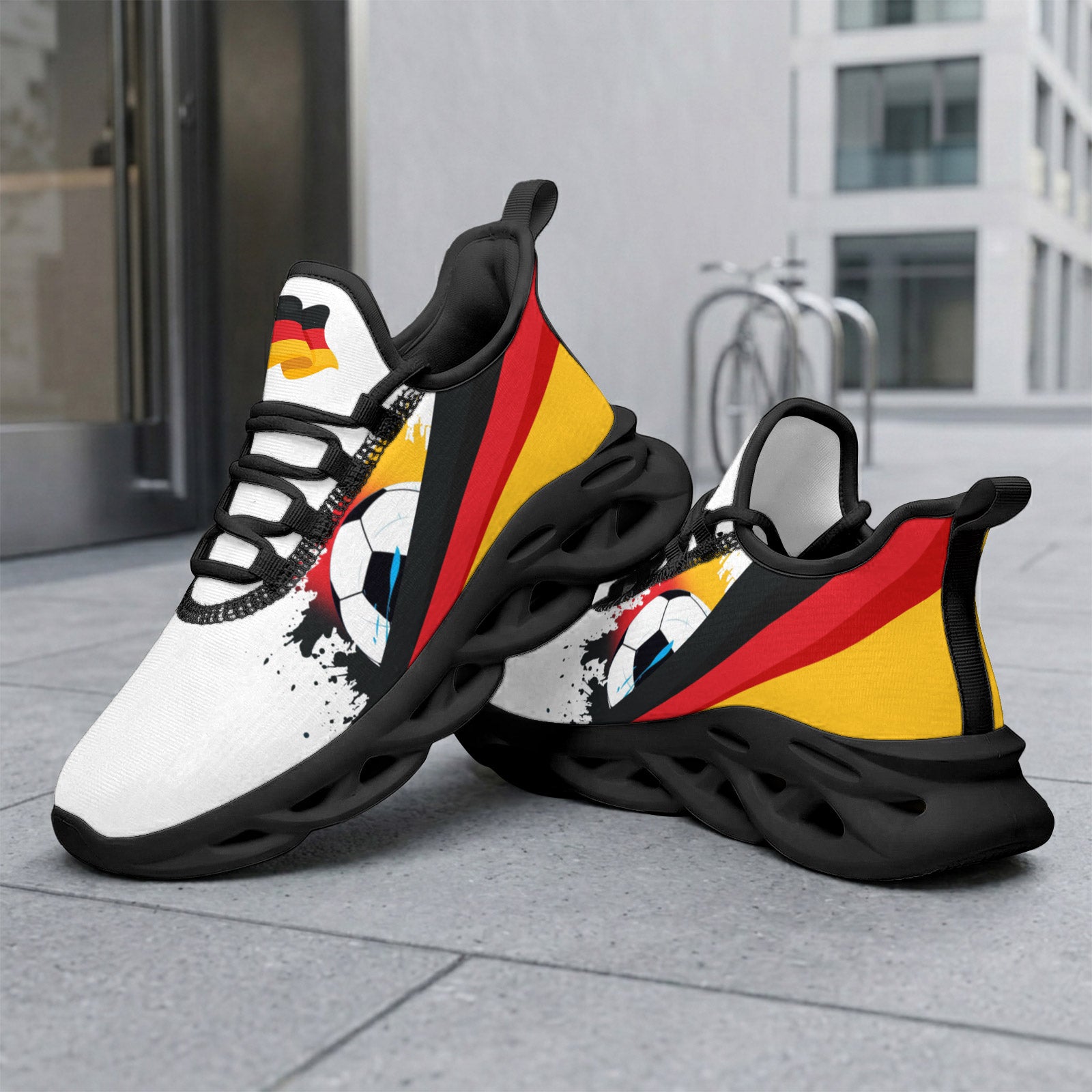 Custom 2026 World Cup Germany Sneakers DIY Country Flag Running Shoes Lightweight Sport Shoes Gift for Football Fans Personalized Team Name and Logo FN003-F023101-1