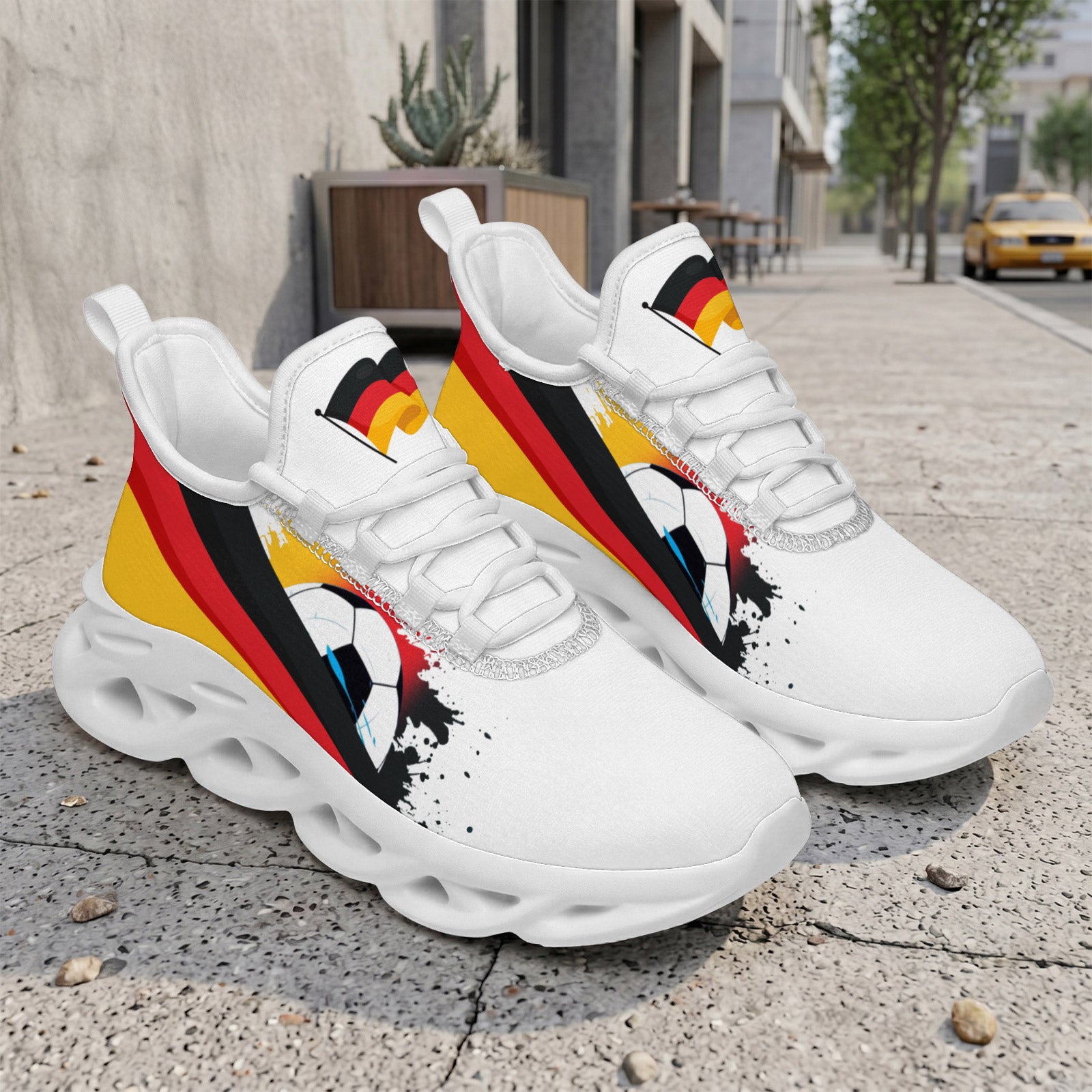 Custom 2026 World Cup Germany Sneakers DIY Country Flag Running Shoes Lightweight Sport Shoes Gift for Football Fans Personalized Team Name and Logo FN003-F023101-1