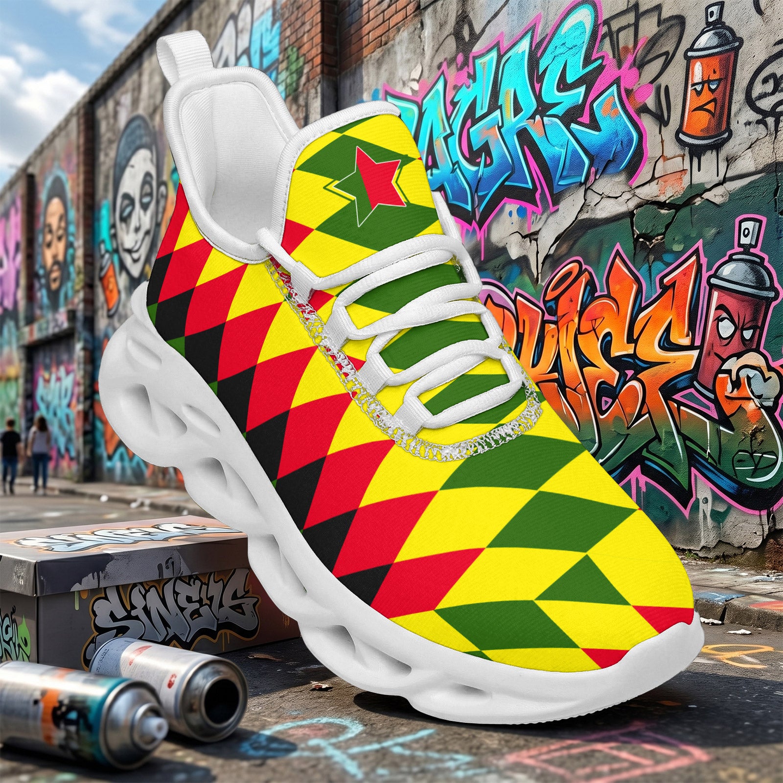 Custom 2026 World Cup Portugal Sneakers DIY Country Flag Running Shoes Lightweight Sport Shoes Gift for Football Fans Personalized Team Name and Logo FN003-F023101-20