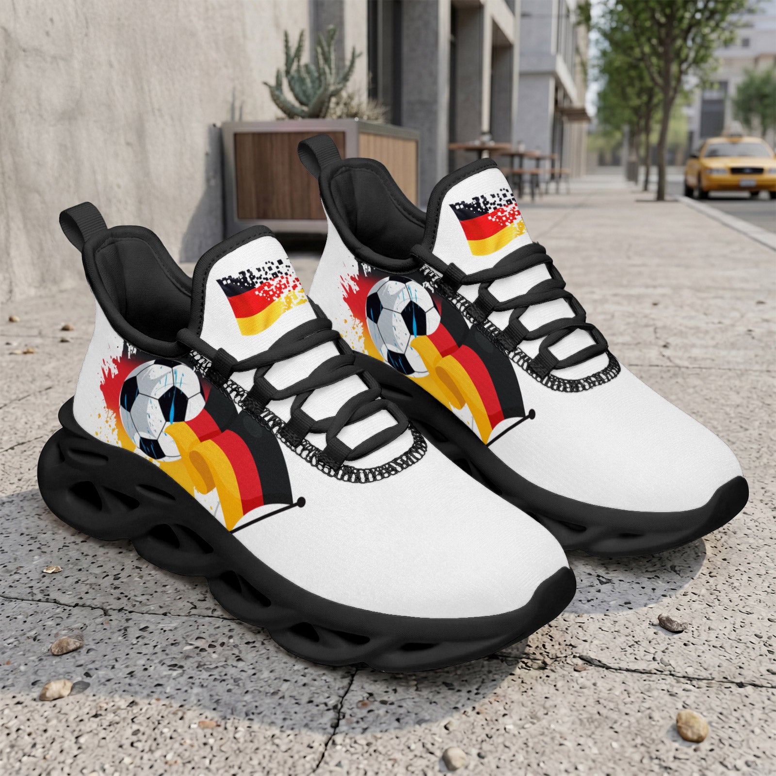 Custom 2026 World Cup Germany Sneakers DIY Country Flag Running Shoes Lightweight Sport Shoes Gift for Football Fans Personalized Team Name and Logo FN003-F023101-2