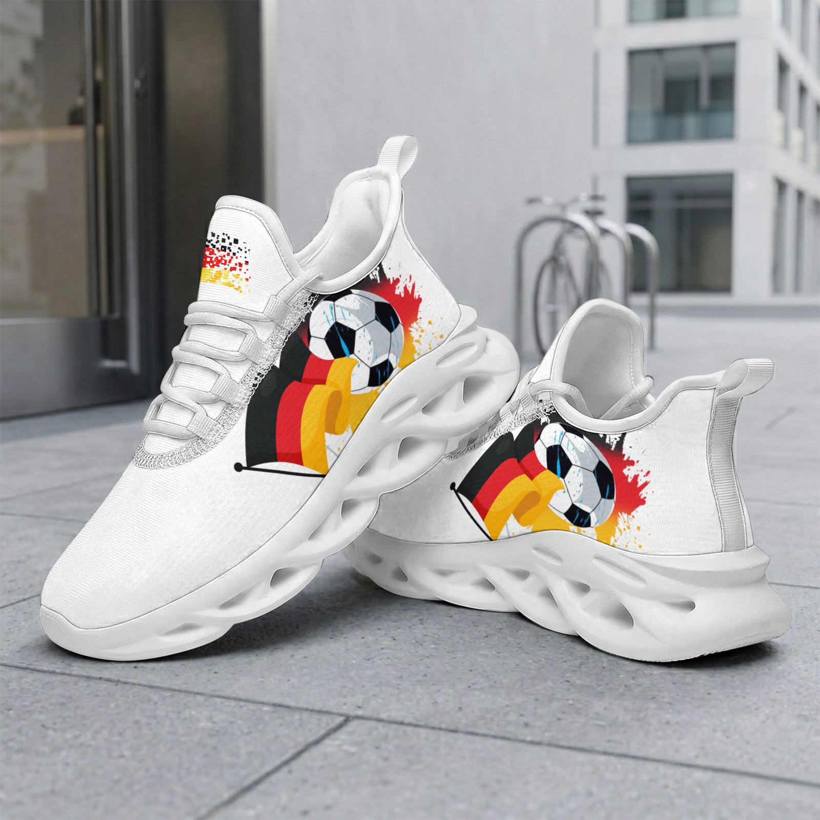 Custom 2026 World Cup Germany Sneakers DIY Country Flag Running Shoes Lightweight Sport Shoes Gift for Football Fans Personalized Team Name and Logo FN003-F023101-2