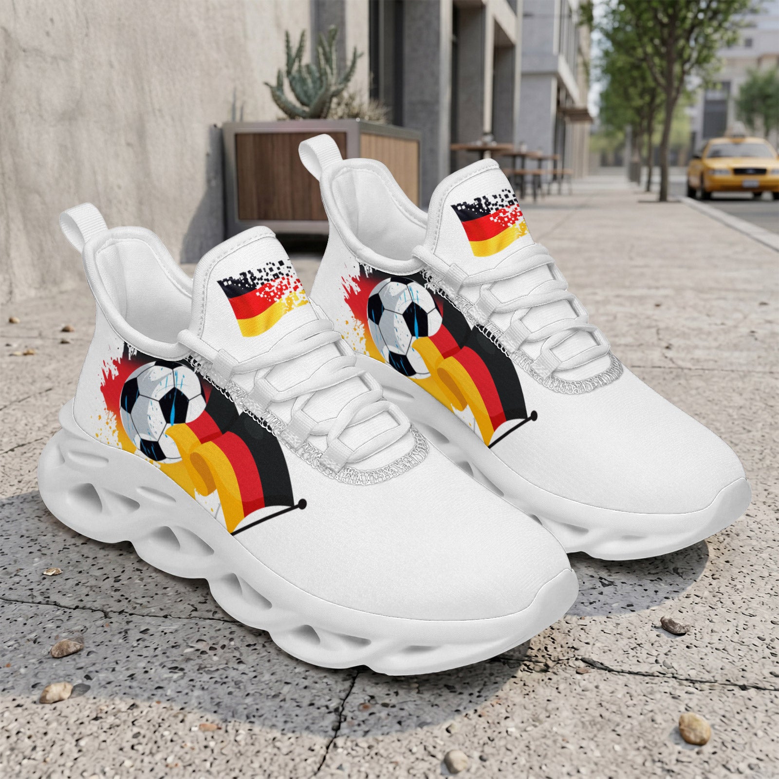 Custom 2026 World Cup Germany Sneakers DIY Country Flag Running Shoes Lightweight Sport Shoes Gift for Football Fans Personalized Team Name and Logo FN003-F023101-2