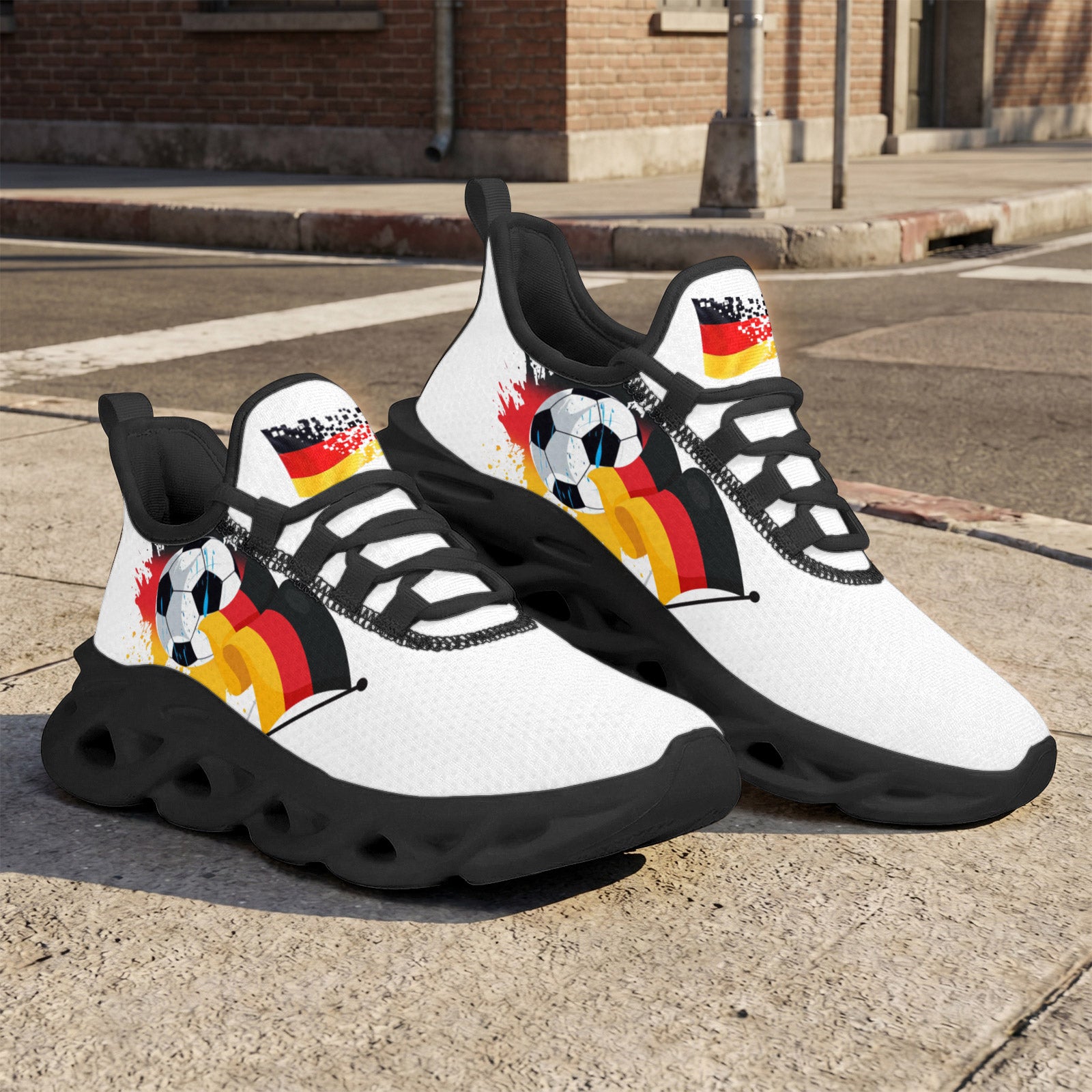 Custom Germany 2026 World Cup High Quality Soccer Stadium Version Jersey Sneakers Sports Shoes and Hat Combo Offer Personalized Team Name and Logo ZH-F028100-2