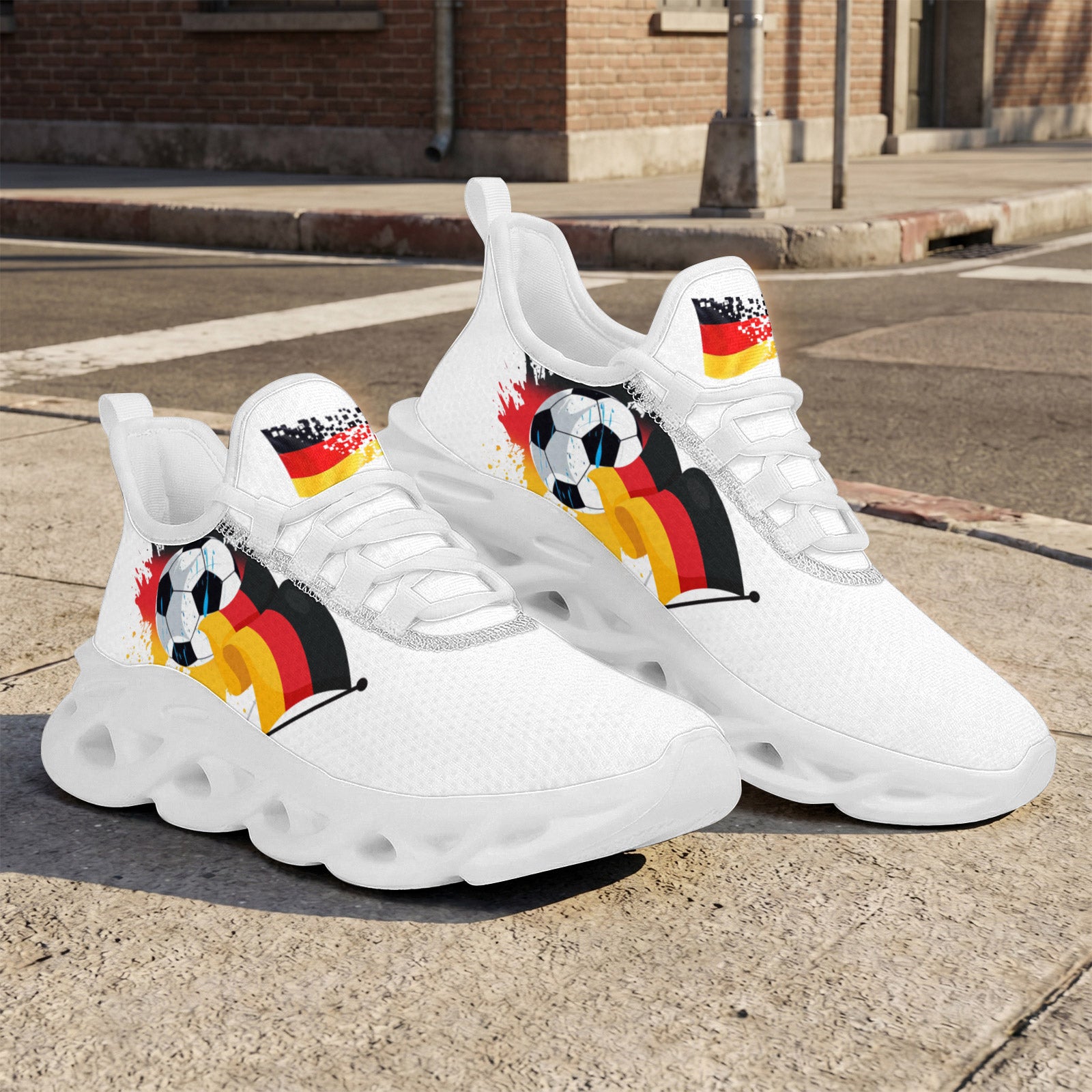 Custom Germany 2026 World Cup High Quality Soccer Stadium Version Jersey Sneakers Sports Shoes and Hat Combo Offer Personalized Team Name and Logo ZH-F028100-2