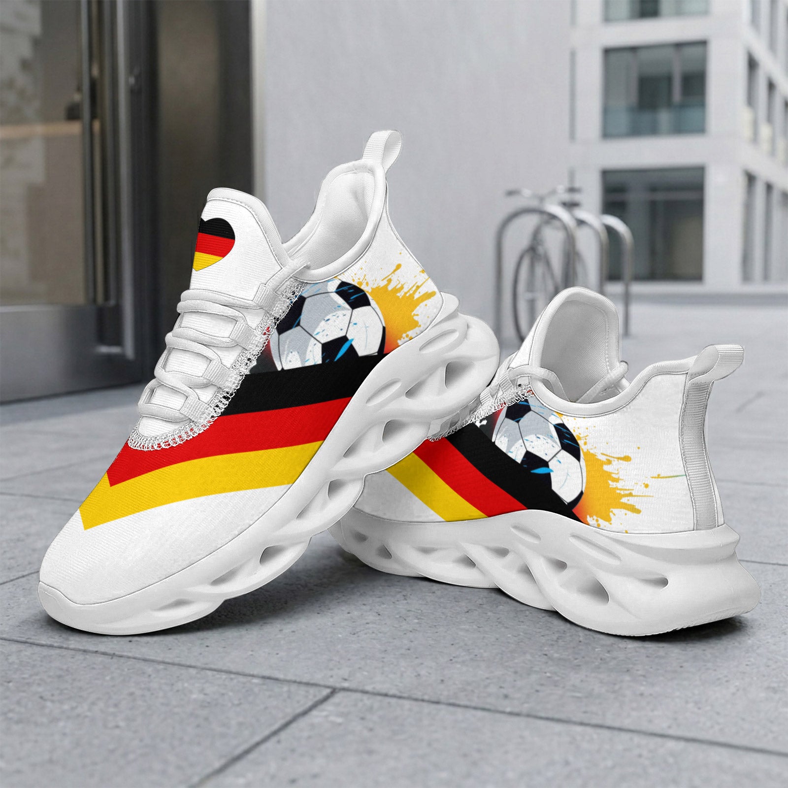Custom 2026 World Cup Germany Sneakers DIY Country Flag Running Shoes Lightweight Sport Shoes Gift for Football Fans Personalized Team Name and Logo FN003-F023101-3