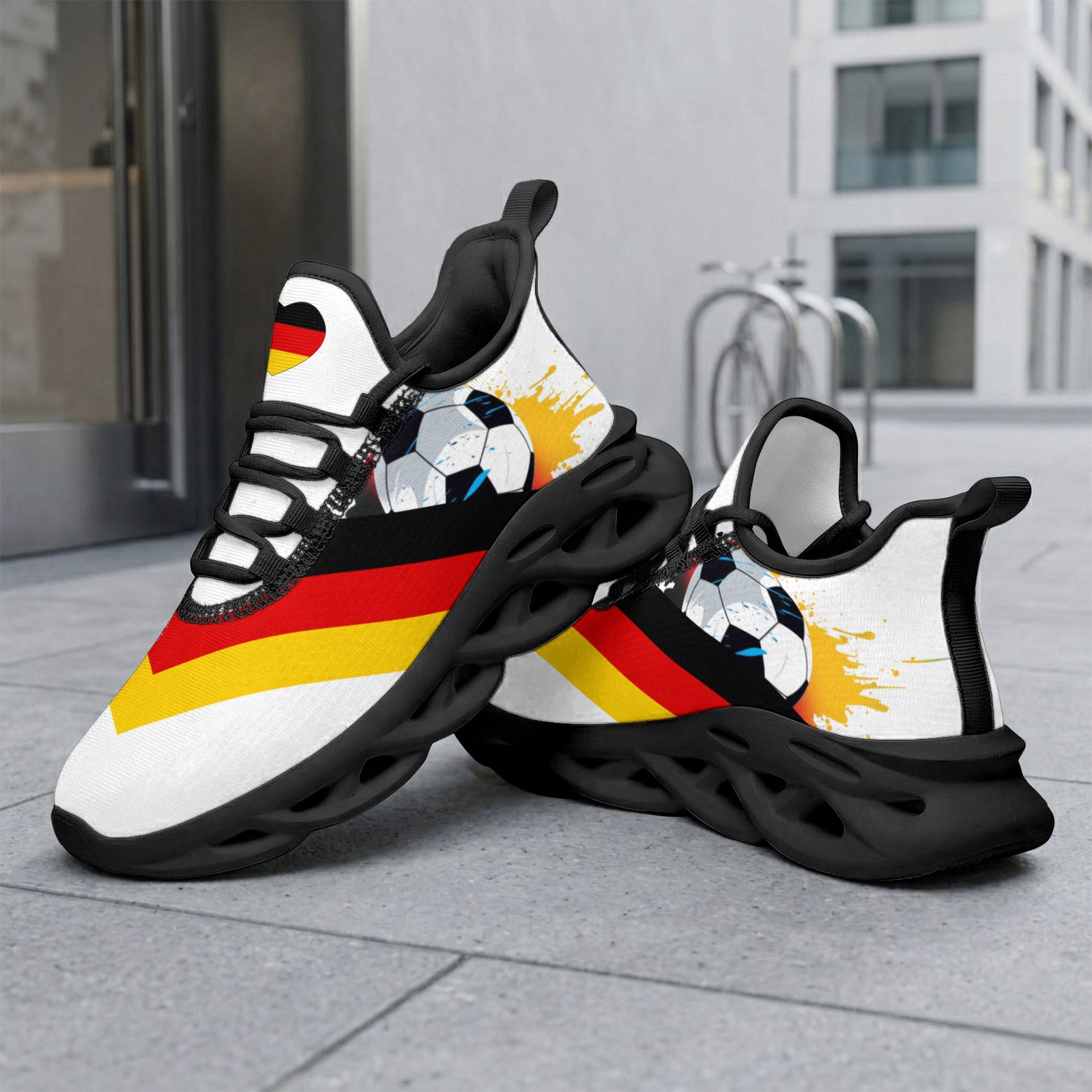 Custom 2026 World Cup Germany Sneakers DIY Country Flag Running Shoes Lightweight Sport Shoes Gift for Football Fans Personalized Team Name and Logo FN003-F023101-3