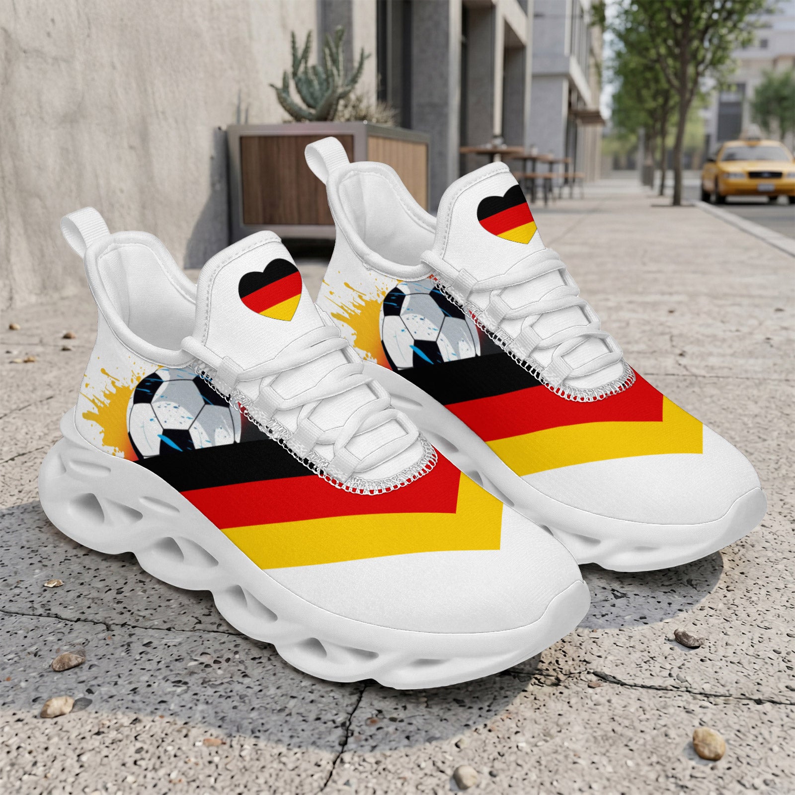 Custom 2026 World Cup Germany Sneakers DIY Country Flag Running Shoes Lightweight Sport Shoes Gift for Football Fans Personalized Team Name and Logo FN003-F023101-3