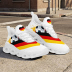 Custom Germany 2026 World Cup High Quality Soccer Stadium Version Jersey Sneakers Sports Shoes and Hat Combo Offer Personalized Team Name and Logo ZH-F028100-3
