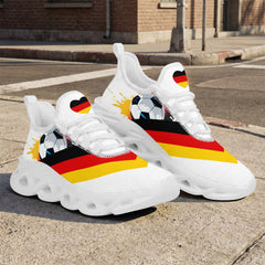 Custom Germany 2026 World Cup High Quality Soccer Stadium Version Jersey Sneakers Sports Shoes and Hat Combo Offer Personalized Team Name and Logo ZH-F028100-3