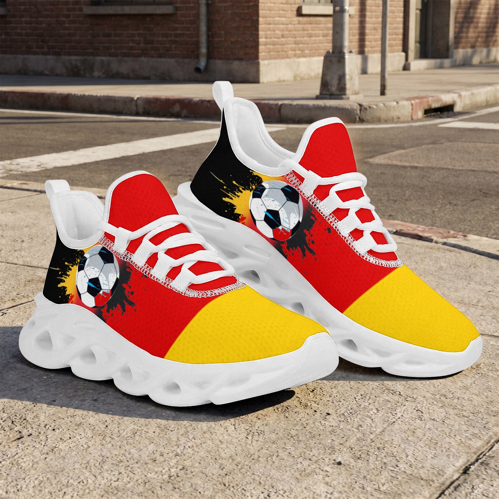 Custom 2026 World Cup Germany Sneakers DIY Country Flag Running Shoes Lightweight Sport Shoes Gift for Football Fans Personalized Team Name and Logo FN003-F023101-4