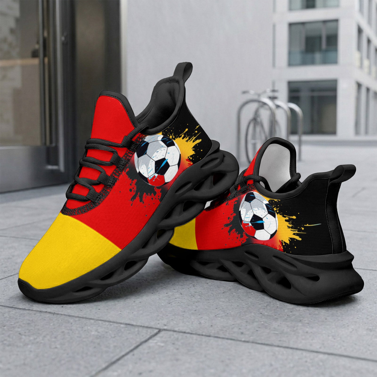 Custom 2026 World Cup Germany Sneakers DIY Country Flag Running Shoes Lightweight Sport Shoes Gift for Football Fans Personalized Team Name and Logo FN003-F023101-4