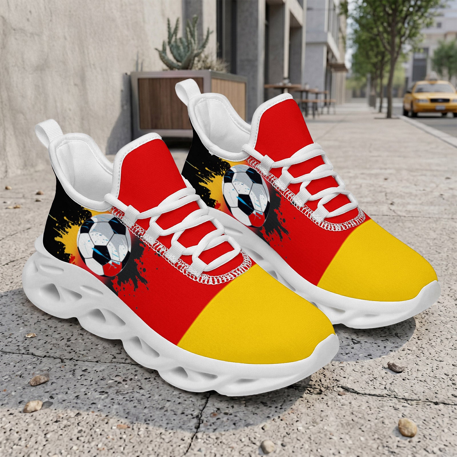 Custom 2026 World Cup Germany Sneakers DIY Country Flag Running Shoes Lightweight Sport Shoes Gift for Football Fans Personalized Team Name and Logo FN003-F023101-4