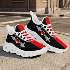 Custom Germany 2026 World Cup High Quality Soccer Stadium Version Jersey Sneakers Sports Shoes and Hat Combo Offer Personalized Team Name and Logo ZH-F028100-5