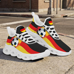 Custom Germany 2026 World Cup High Quality Soccer Stadium Version Jersey Sneakers Sports Shoes and Hat Combo Offer Personalized Team Name and Logo ZH-F028100-6