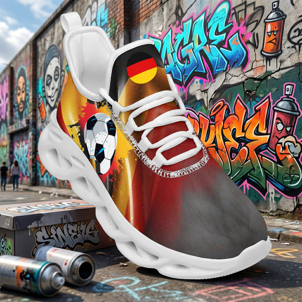 Custom 2026 World Cup Germany Sneakers DIY Country Flag Running Shoes Lightweight Sport Shoes Gift for Football Fans Personalized Team Name and Logo FN003-F023101-7
