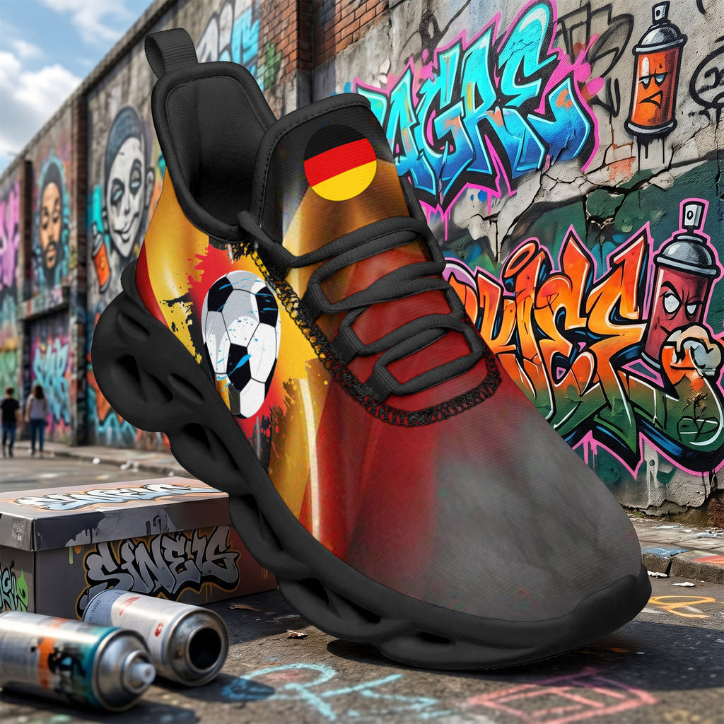 Custom 2026 World Cup Germany Sneakers DIY Country Flag Running Shoes Lightweight Sport Shoes Gift for Football Fans Personalized Team Name and Logo FN003-F023101-7