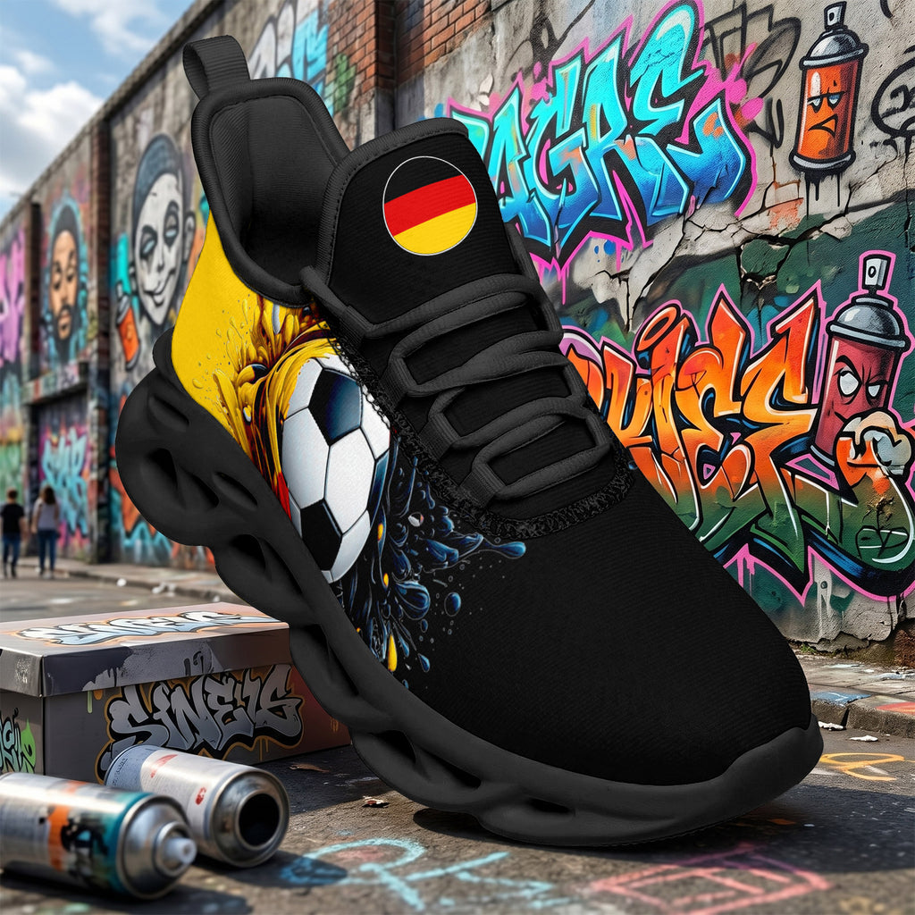 Custom 2026 World Cup Germany Sneakers DIY Country Flag Running Shoes Lightweight Sport Shoes Gift for Football Fans Personalized Team Name and Logo FN003-F023101-8