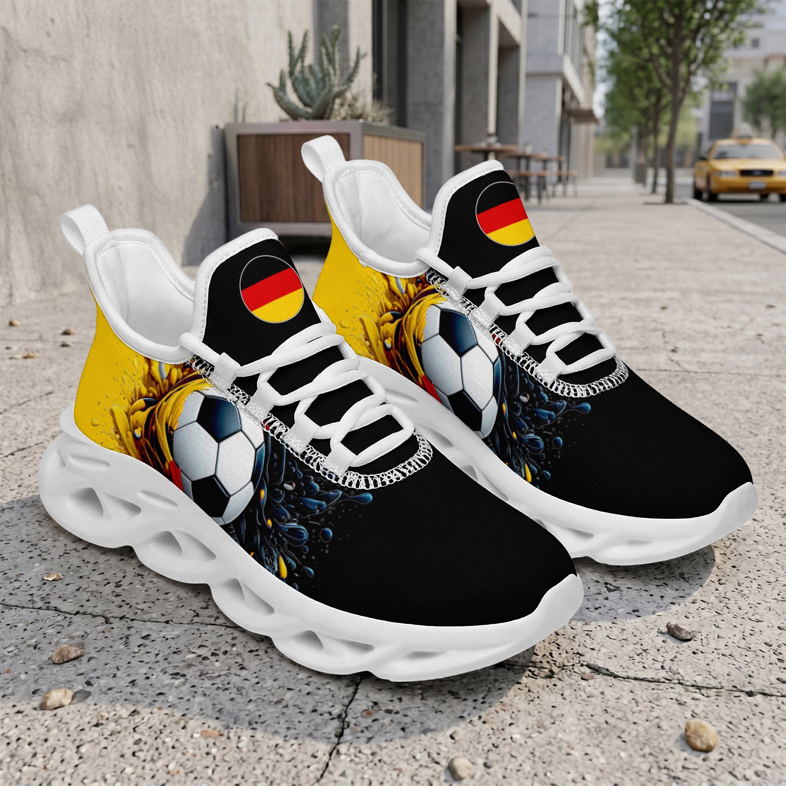 Custom 2026 World Cup Germany Sneakers DIY Country Flag Running Shoes Lightweight Sport Shoes Gift for Football Fans Personalized Team Name and Logo FN003-F023101-8