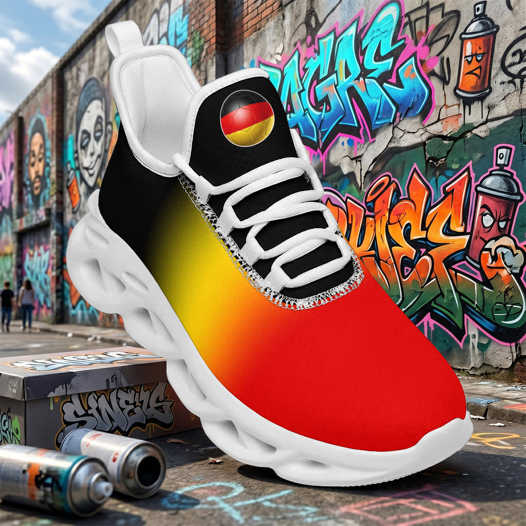 Custom 2026 World Cup Germany Sneakers DIY Country Flag Running Shoes Lightweight Sport Shoes Gift for Football Fans Personalized Team Name and Logo FN003-F023101-9