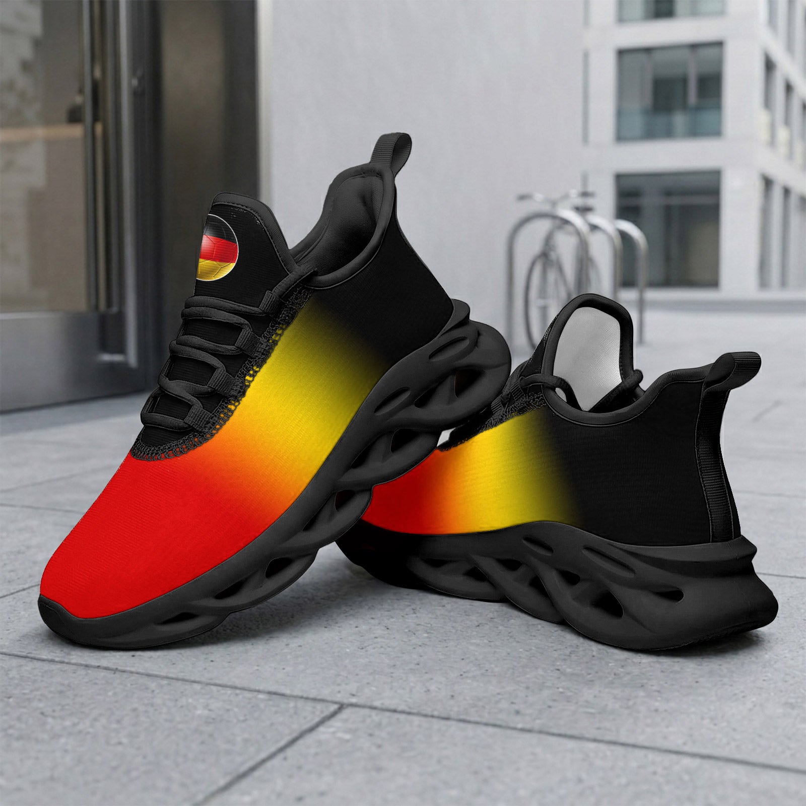 Custom 2026 World Cup Germany Sneakers DIY Country Flag Running Shoes Lightweight Sport Shoes Gift for Football Fans Personalized Team Name and Logo FN003-F023101-9