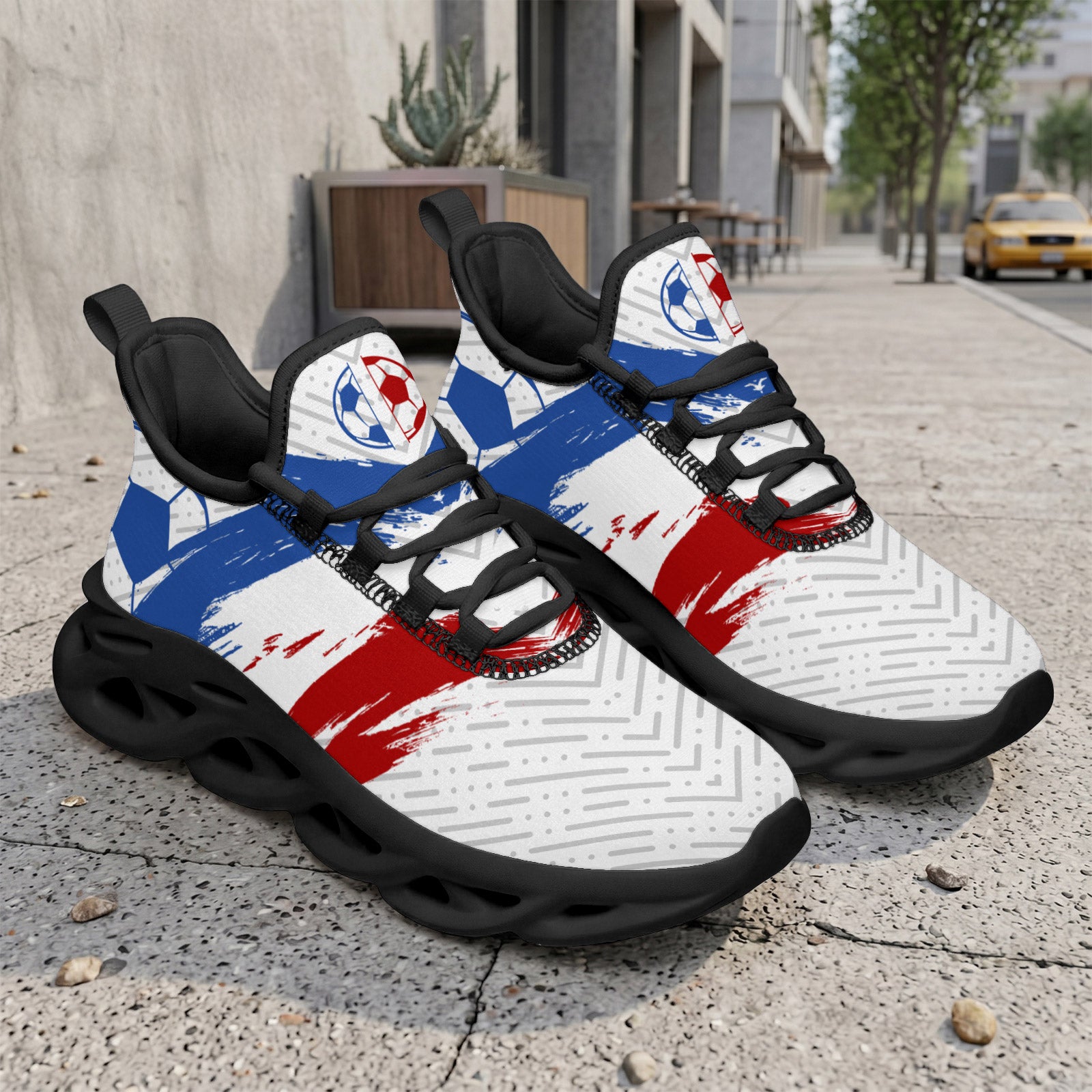 Custom 2026 World Cup France Sneakers DIY Country Flag Running Shoes Lightweight Sport Shoes Gift for Football Fans Personalized Team Name and Logo FN003-F023103-10