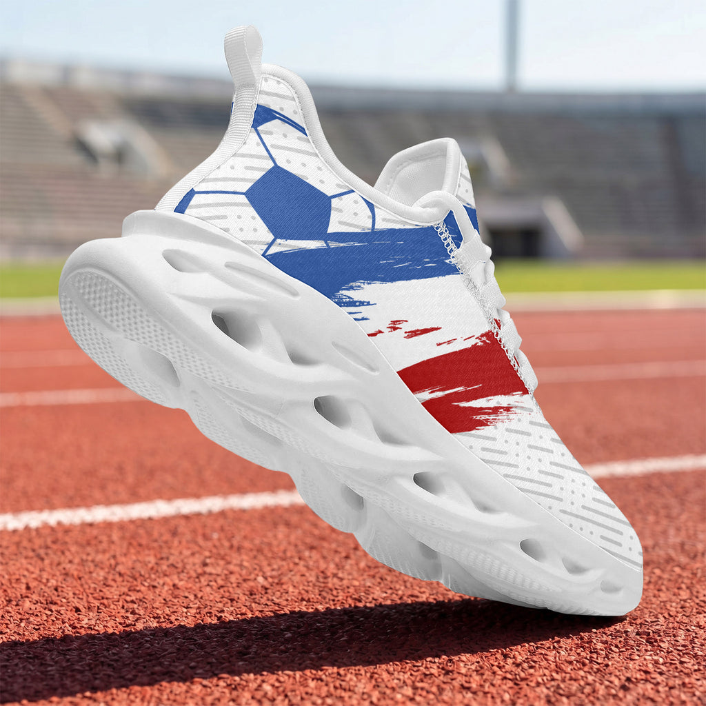 Custom 2026 World Cup France Sneakers DIY Country Flag Running Shoes Lightweight Sport Shoes Gift for Football Fans Personalized Team Name and Logo FN003-F023103-10