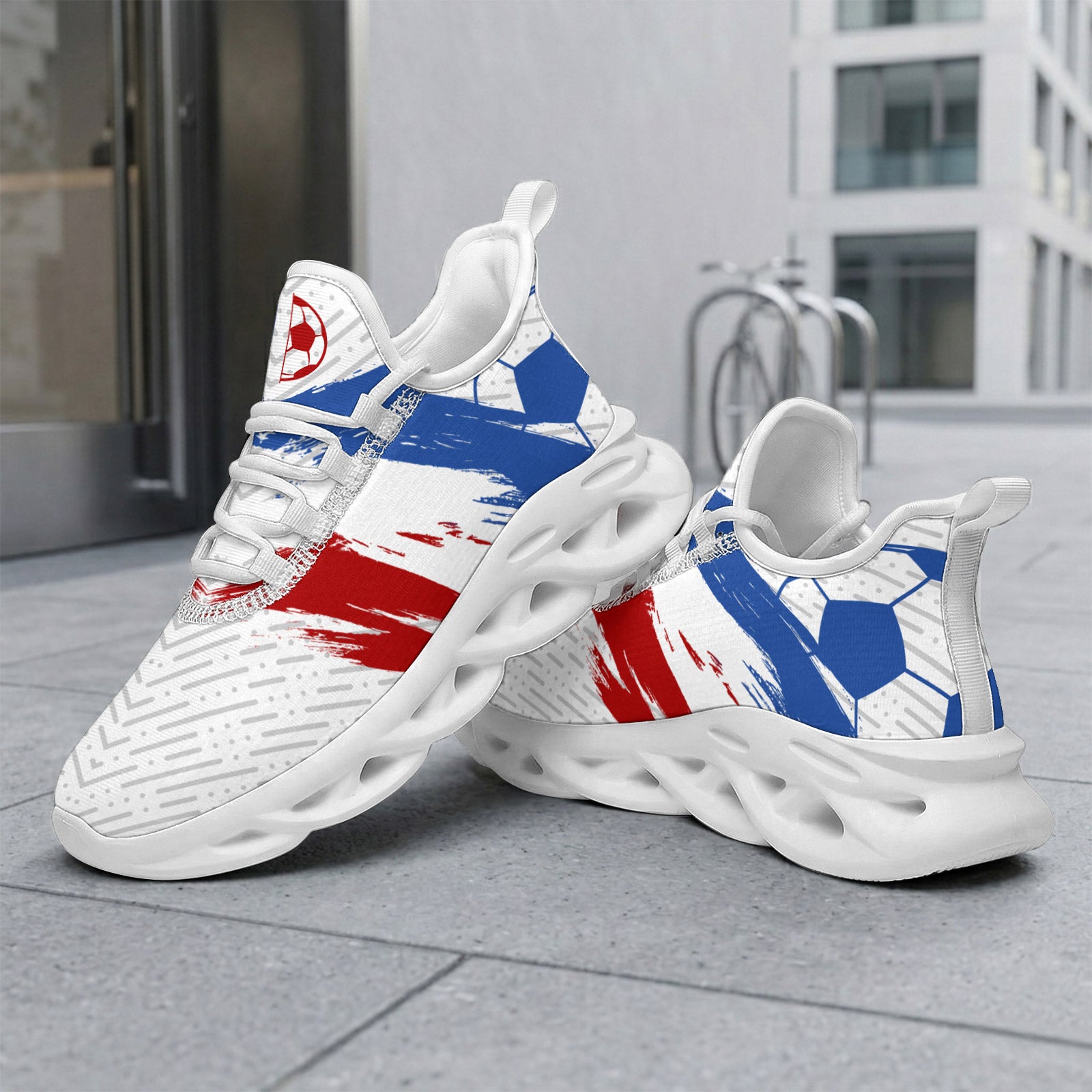 Custom 2026 World Cup France Sneakers DIY Country Flag Running Shoes Lightweight Sport Shoes Gift for Football Fans Personalized Team Name and Logo FN003-F023103-10
