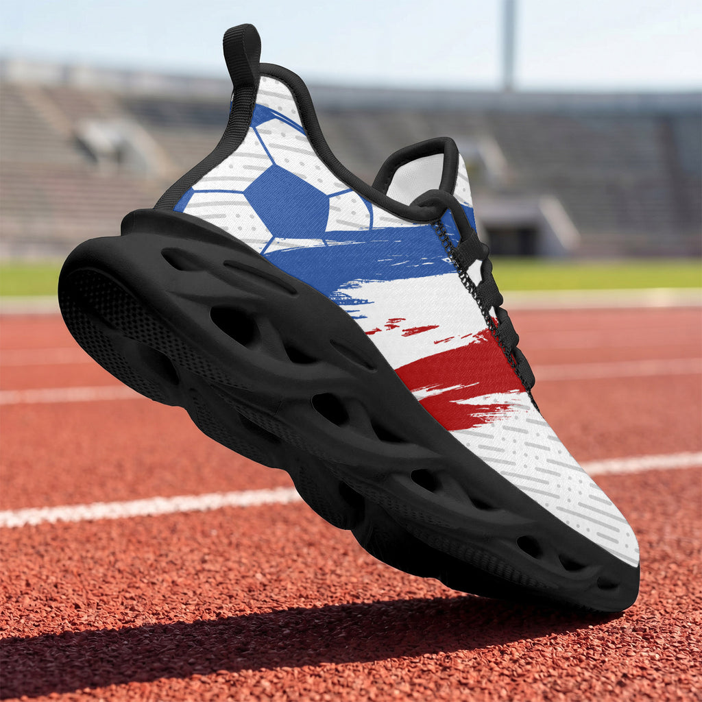 Custom 2026 World Cup France Sneakers DIY Country Flag Running Shoes Lightweight Sport Shoes Gift for Football Fans Personalized Team Name and Logo FN003-F023103-10