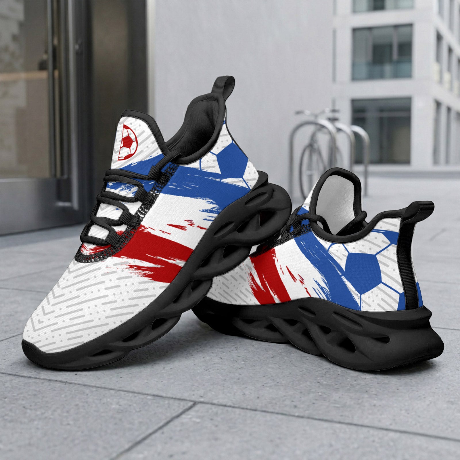Custom 2026 World Cup France Sneakers DIY Country Flag Running Shoes Lightweight Sport Shoes Gift for Football Fans Personalized Team Name and Logo FN003-F023103-10