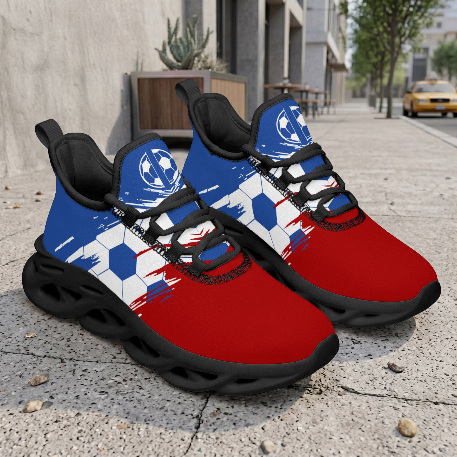 Custom 2026 World Cup France Sneakers DIY Country Flag Running Shoes Lightweight Sport Shoes Gift for Football Fans Personalized Team Name and Logo FN003-F023103-11