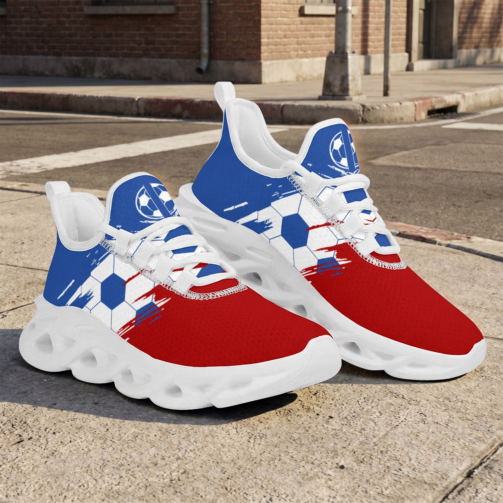 Custom 2026 World Cup France Sneakers DIY Country Flag Running Shoes Lightweight Sport Shoes Gift for Football Fans Personalized Team Name and Logo FN003-F023103-11