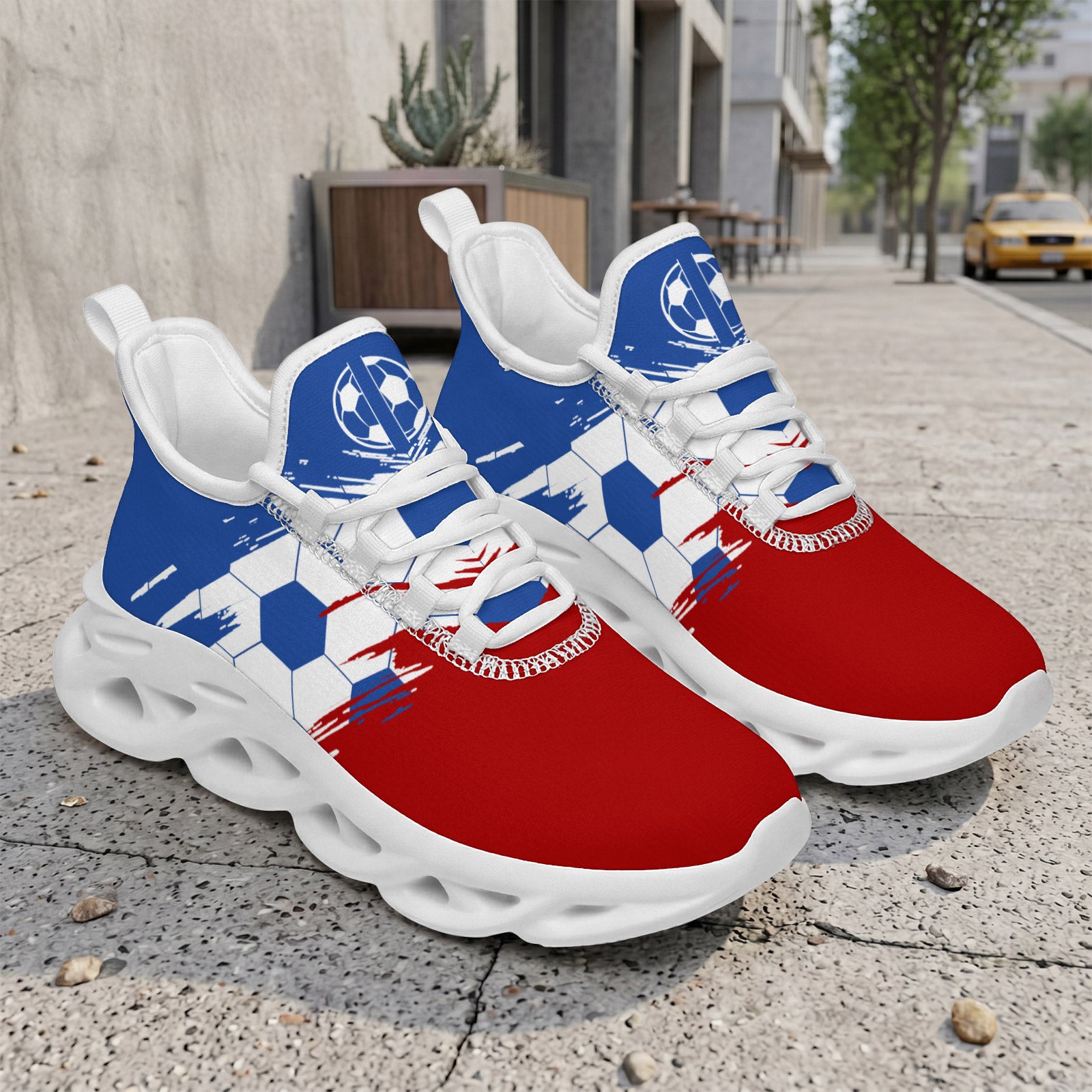 Custom 2026 World Cup France Sneakers DIY Country Flag Running Shoes Lightweight Sport Shoes Gift for Football Fans Personalized Team Name and Logo FN003-F023103-11